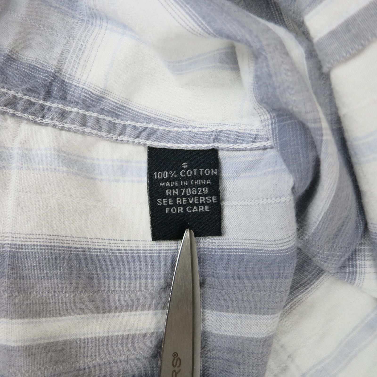 Buckle Black Men's Small Slim Fit Long Sleeve Snap Button Plaid Shirt Size US S / EU 44-46 / 1 - 7 Thumbnail