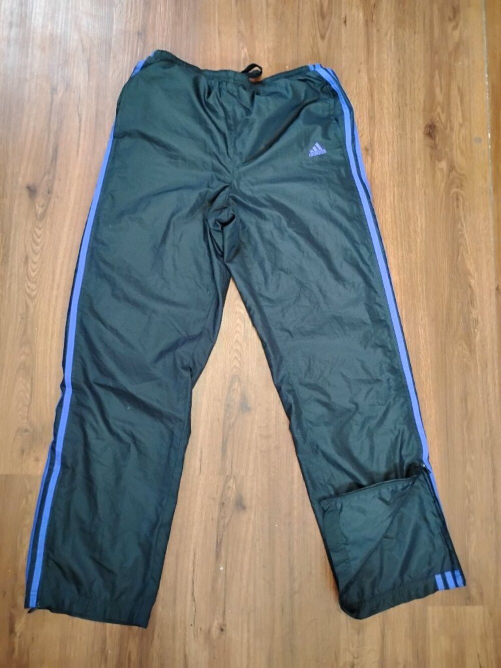 Adidas Vintage Adidas 3 Stripe Lined Wind Pants Joggers Purple Size US 30 / EU 46 - 2 Thumbnail
