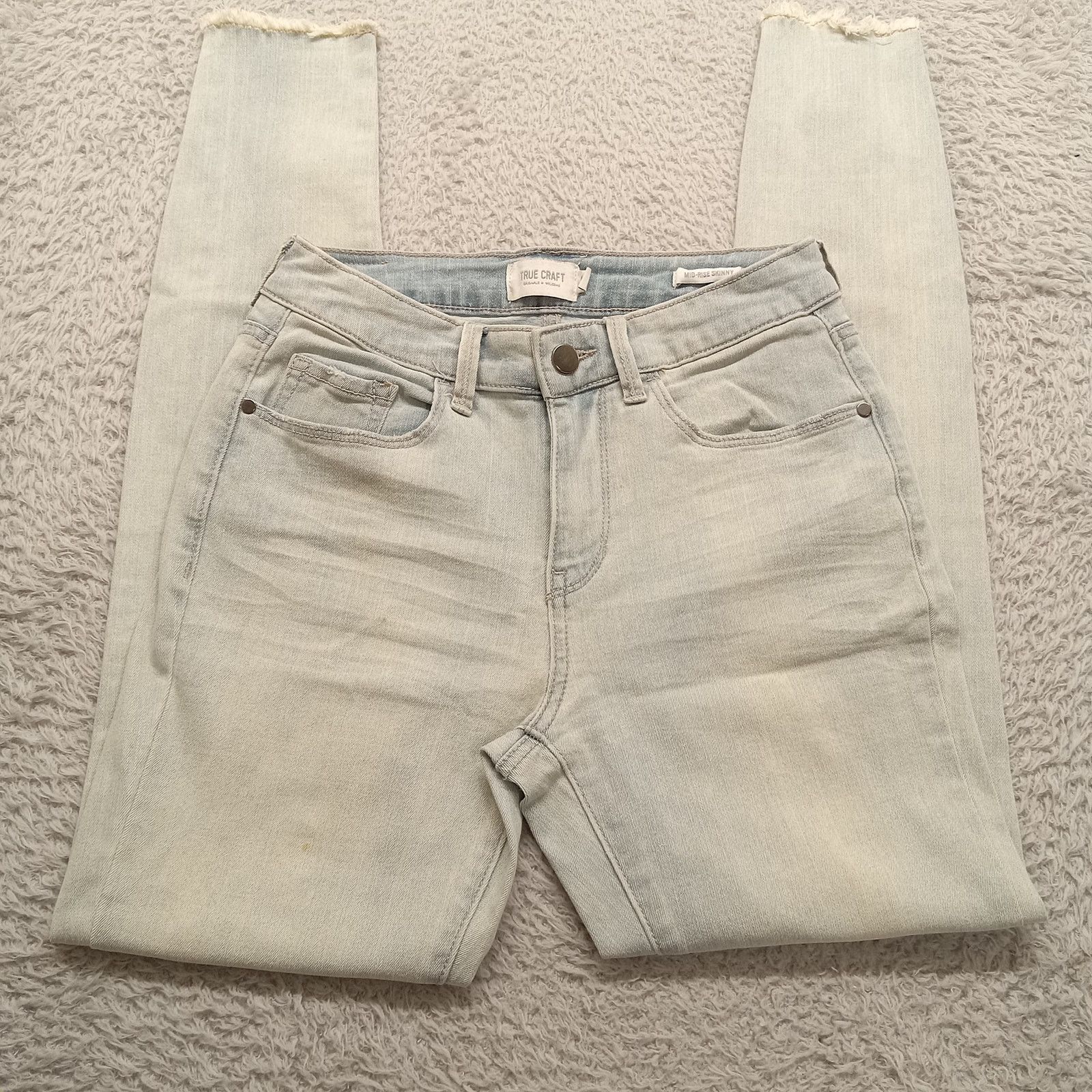 & Other Stories True Craft Jeans (28 X 30) Mid Rise Skinny Light Wash Size 28" / US 6 / IT 42 - 3 Thumbnail