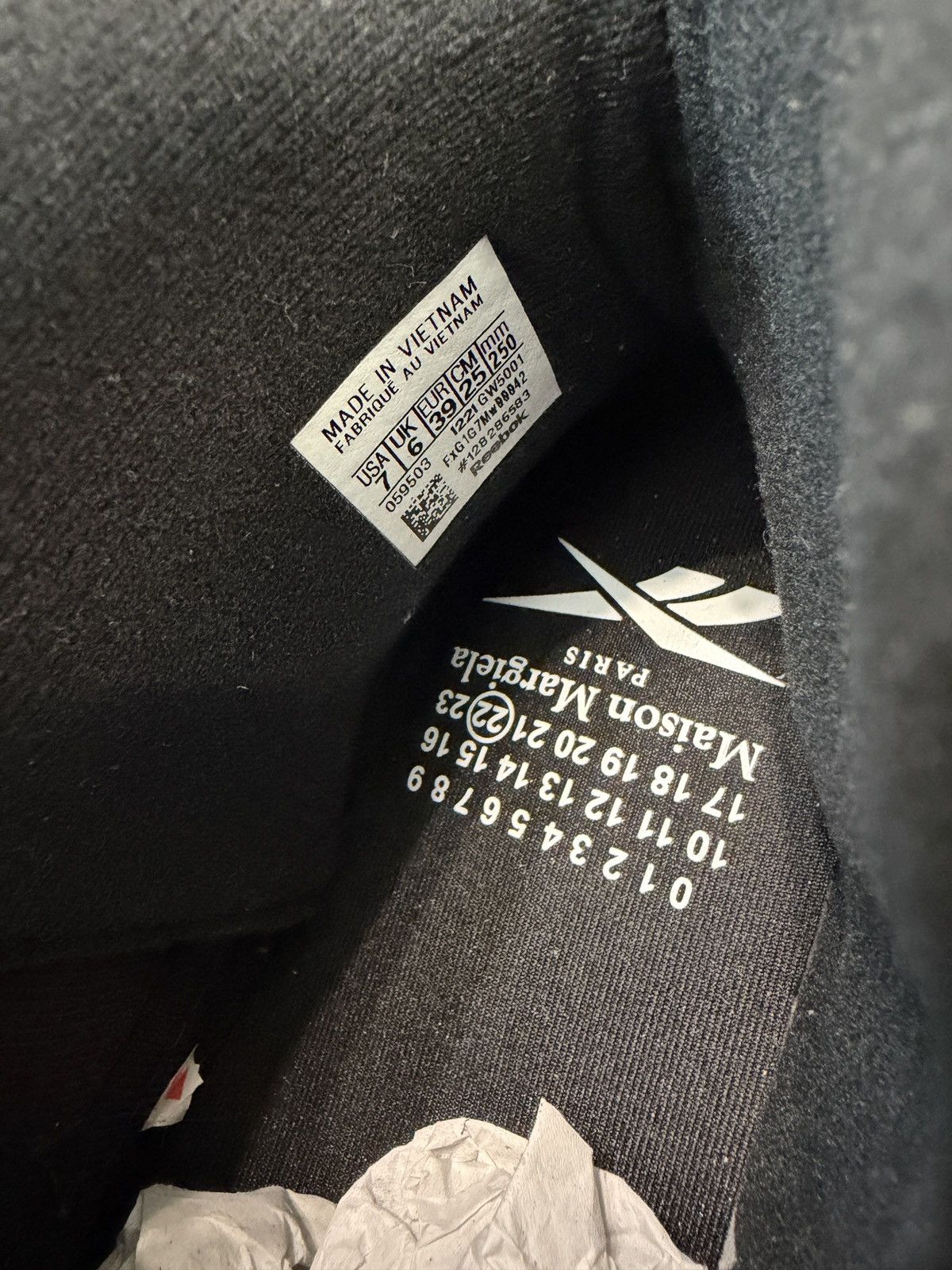 Maison Margiela × Reebok Maison Margiela x Reebok Project 0 TQ Memory OF Black Size US 7 / EU 40 - 11 Thumbnail