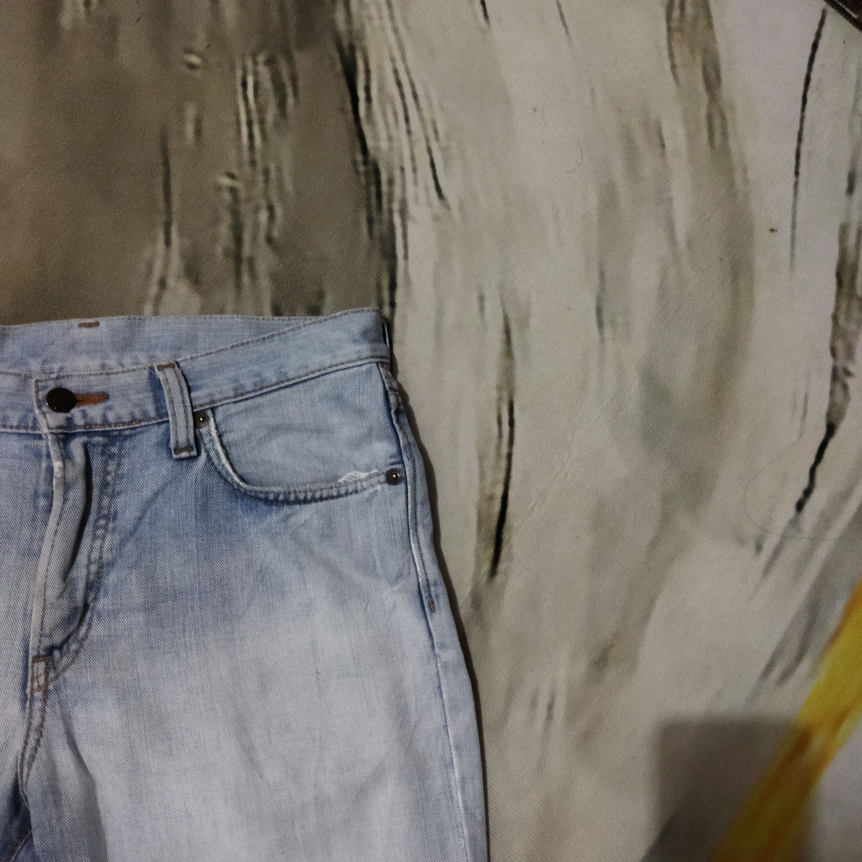 Edwin × Vintage VINTAGE EDWIN LIGHT BLUE DISTRESSED JEANS PANTS Size US 32 / EU 48 - 5 Thumbnail