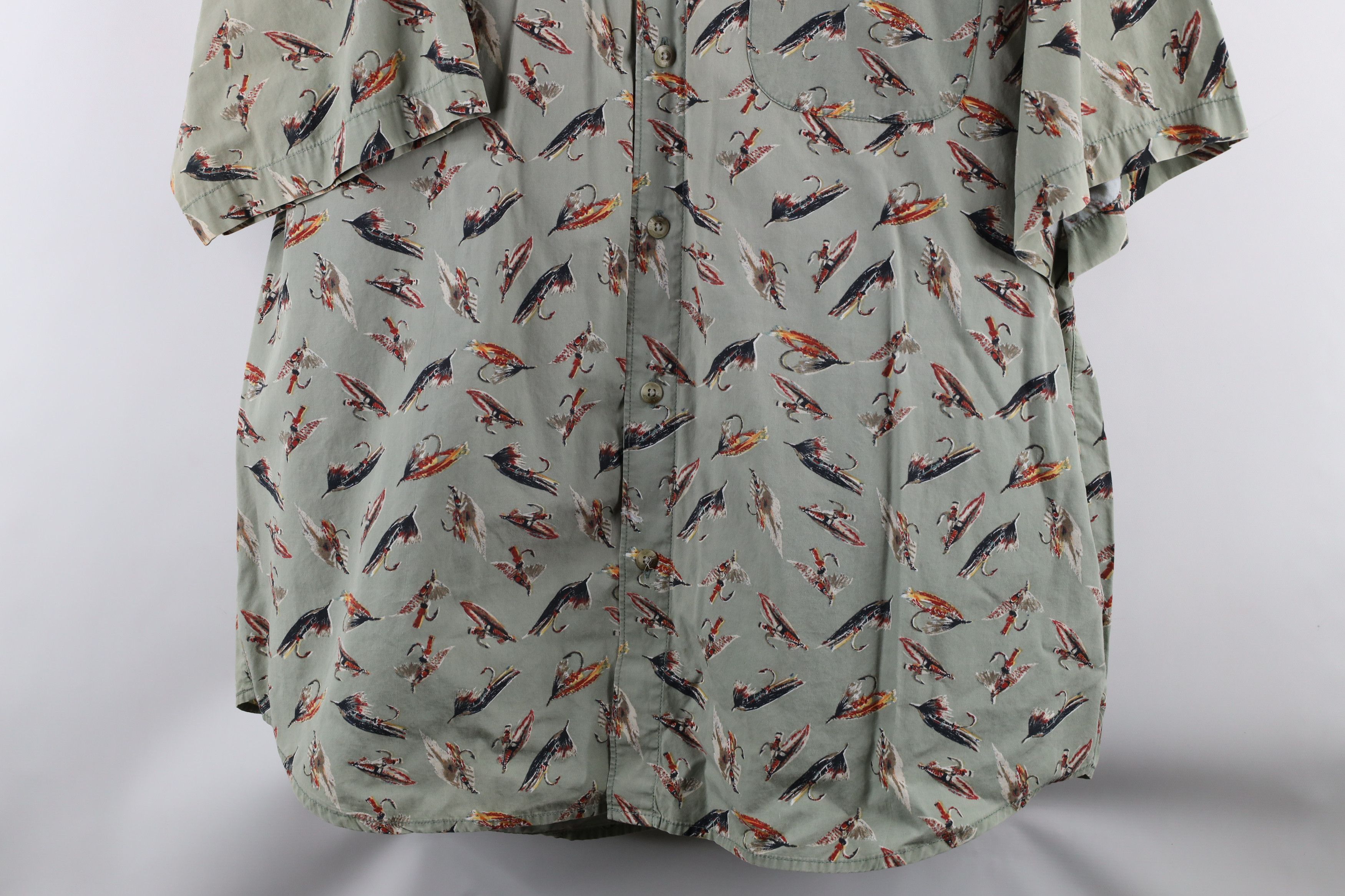 Columbia × Vintage Vintage 90s Columbia All Over Print Button Down Shirt Size US XL / EU 56 / 4 - 3 Thumbnail