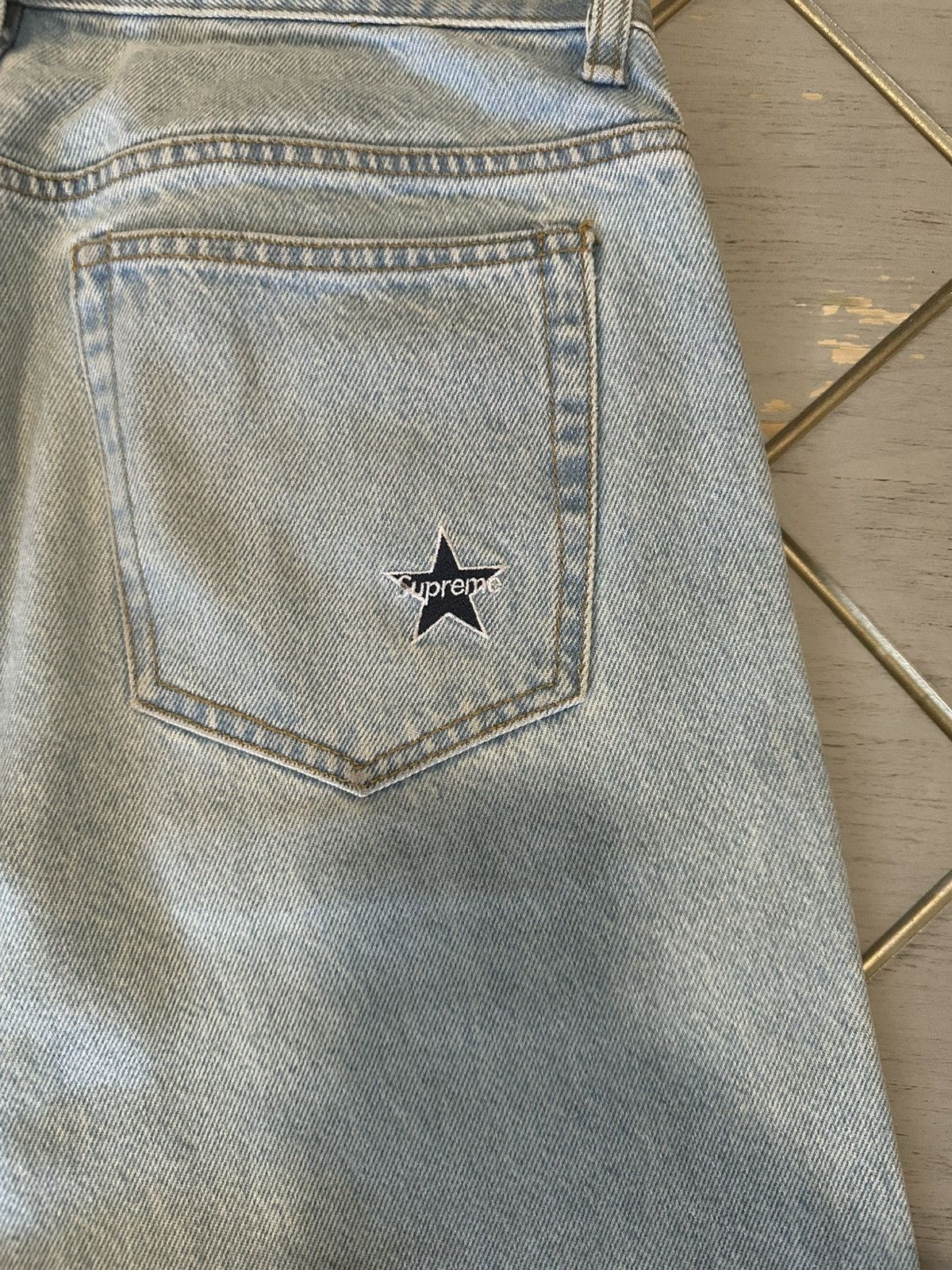 Supreme Supreme Regular Jean Washed Blue Size US 30 / EU 46 - 3 Thumbnail