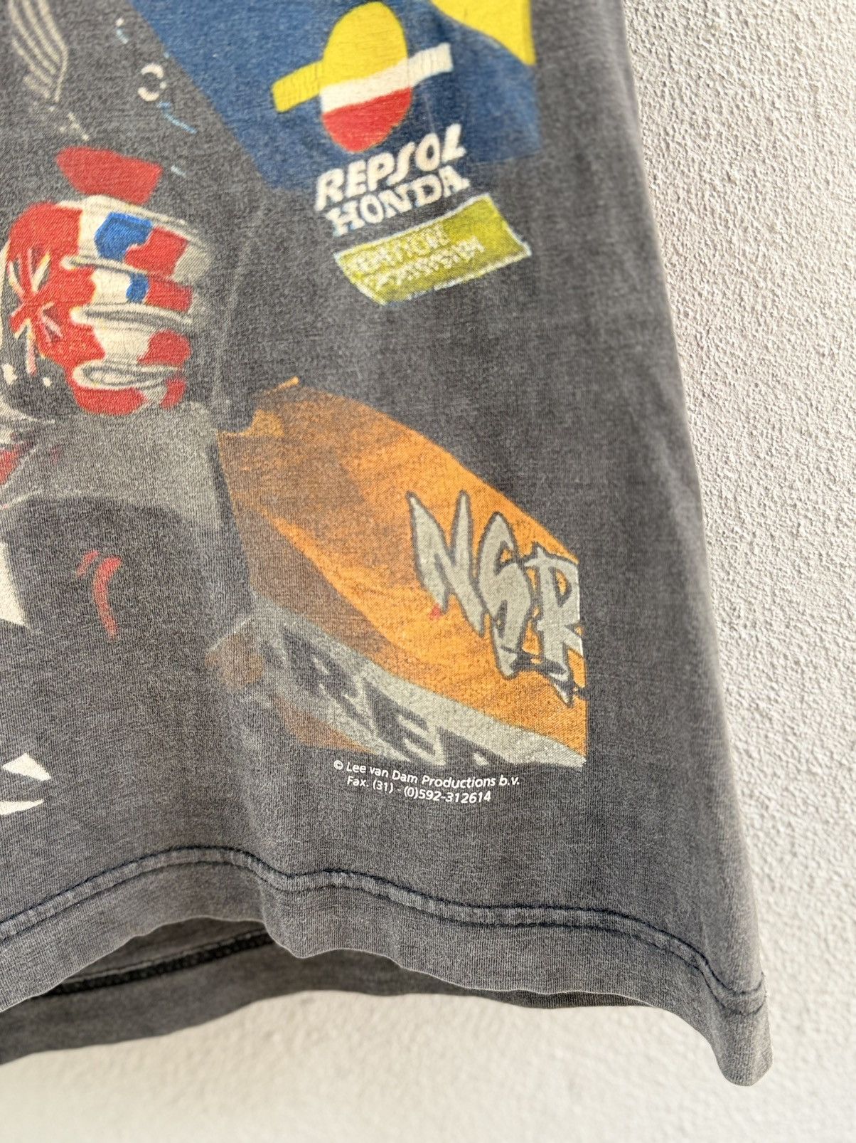 Marlboro Thrashed Vintage 90s Ovp TT Assen World Champion Rossi Arai Size US XL / EU 56 / 4 - 9 Thumbnail