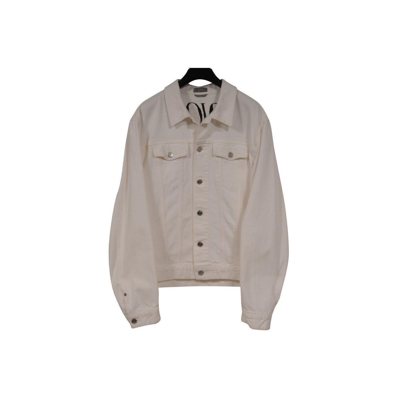 Dior Pettibon Logo Jean Trucker Jacket White Size US XL / EU 56 / 4 - 14 Thumbnail