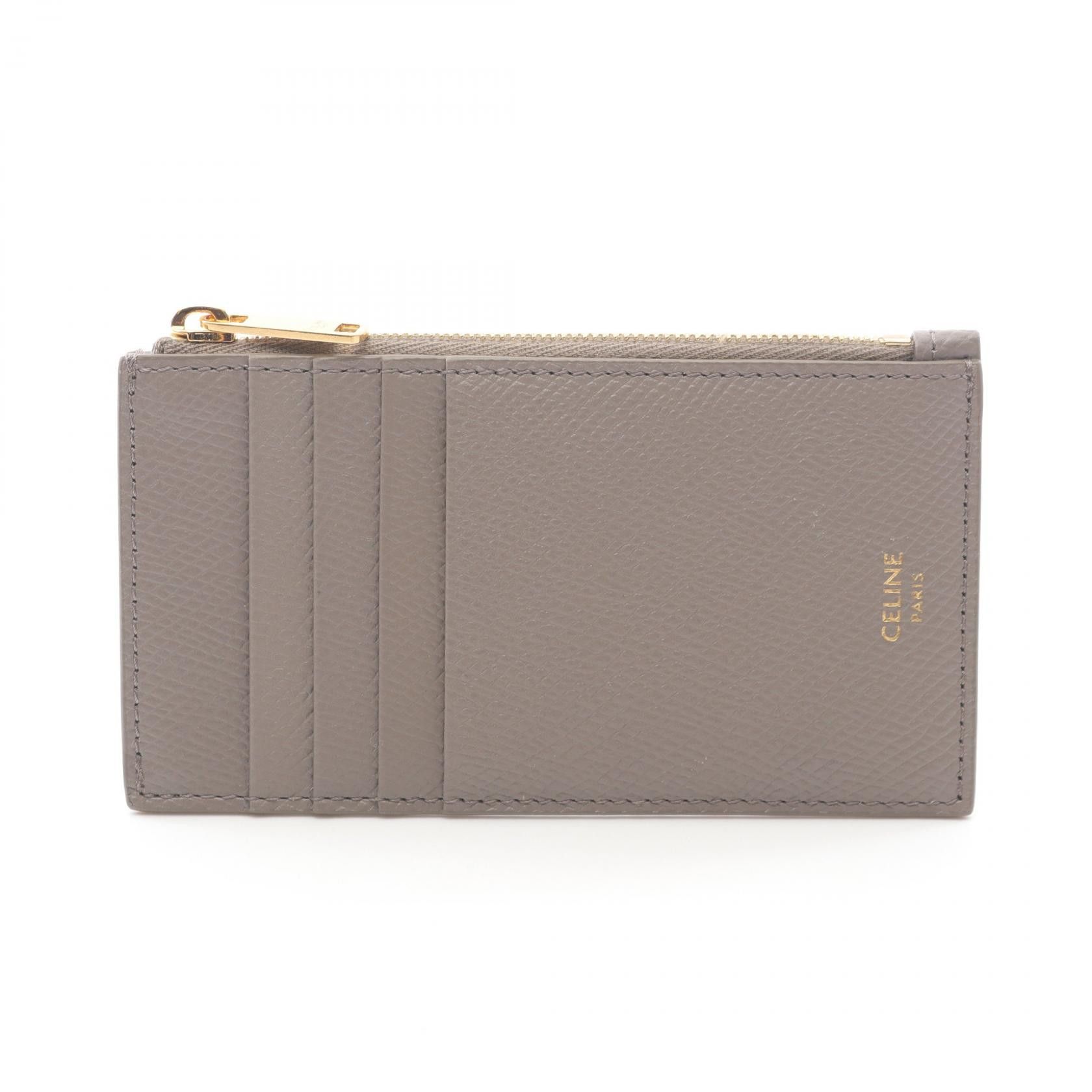 Celine Celine Celine Compact Zipped Card Holder Leather Card Case Leather Other Size ONE SIZE - 1 Thumbnail