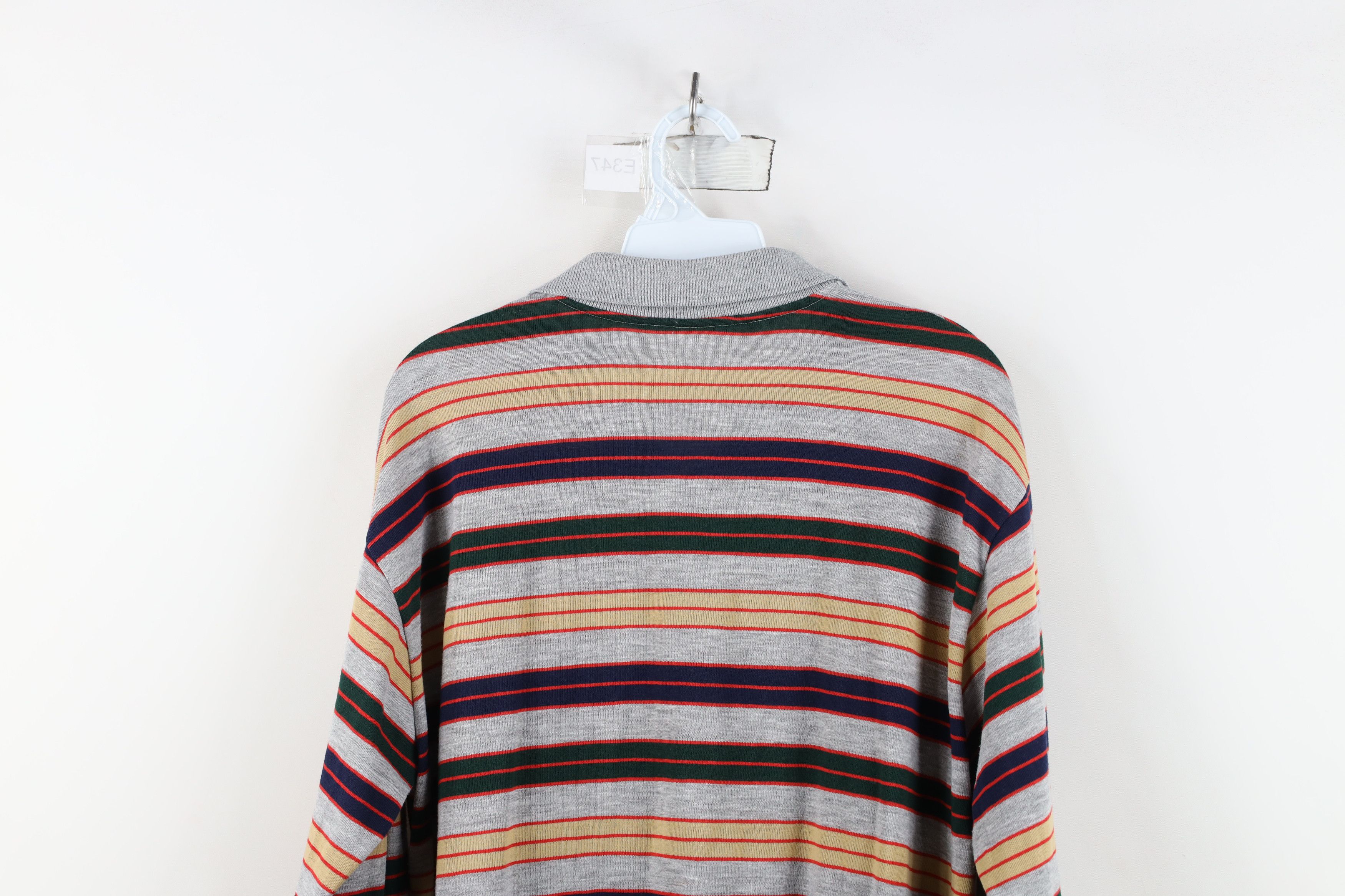 Vintage Vintage 70s Streetwear Knit Long Sleeve Rugby Polo USA Size US XL / EU 56 / 4 - 12 Thumbnail