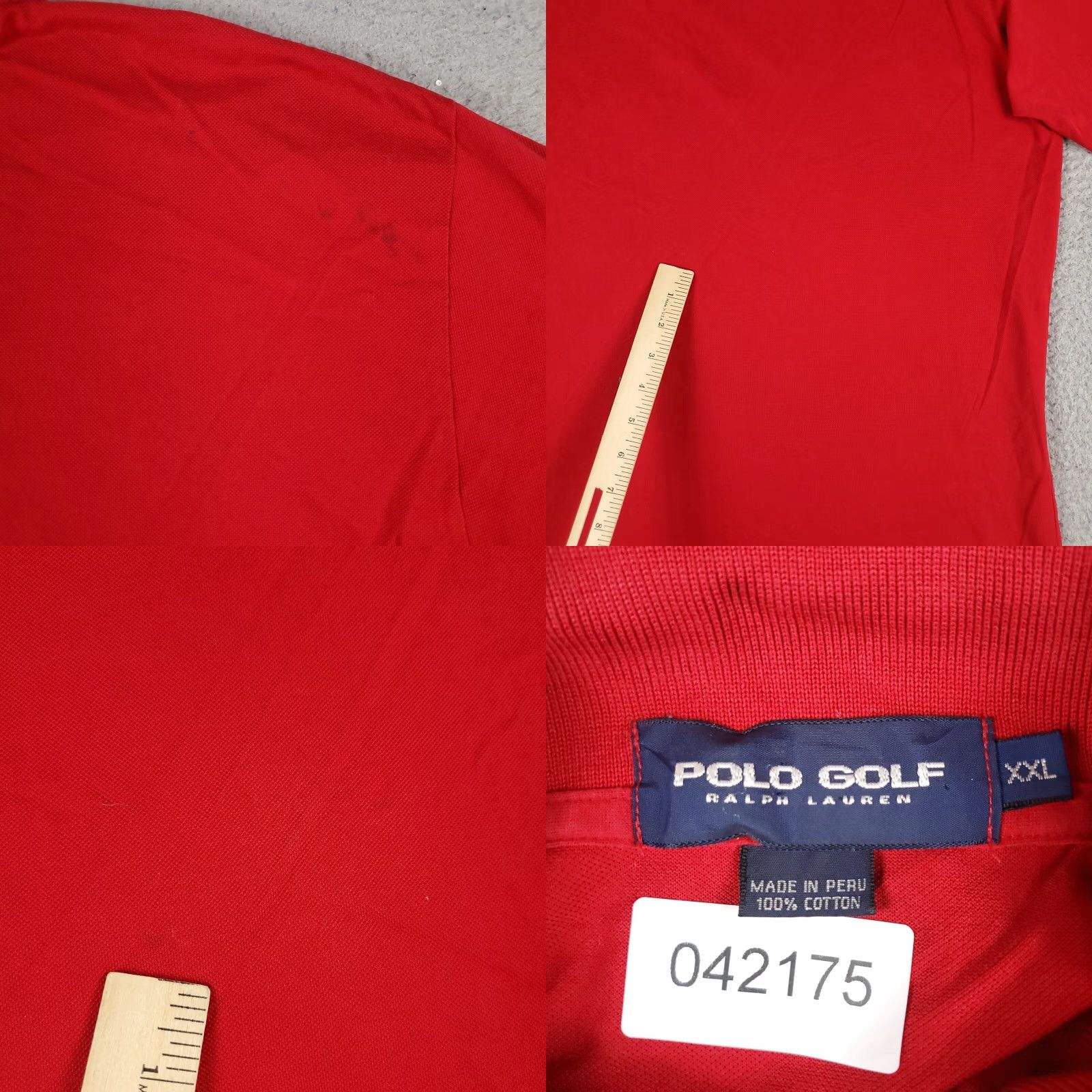 Ralph Lauren Ralph Lauren Polo Shirt Mens 2XL Red Pony Polo Shirt 2XL Red Classic Casual Button-Front Short Sleeve Mens Size US XXL / EU 58 / 5 - 8 Thumbnail