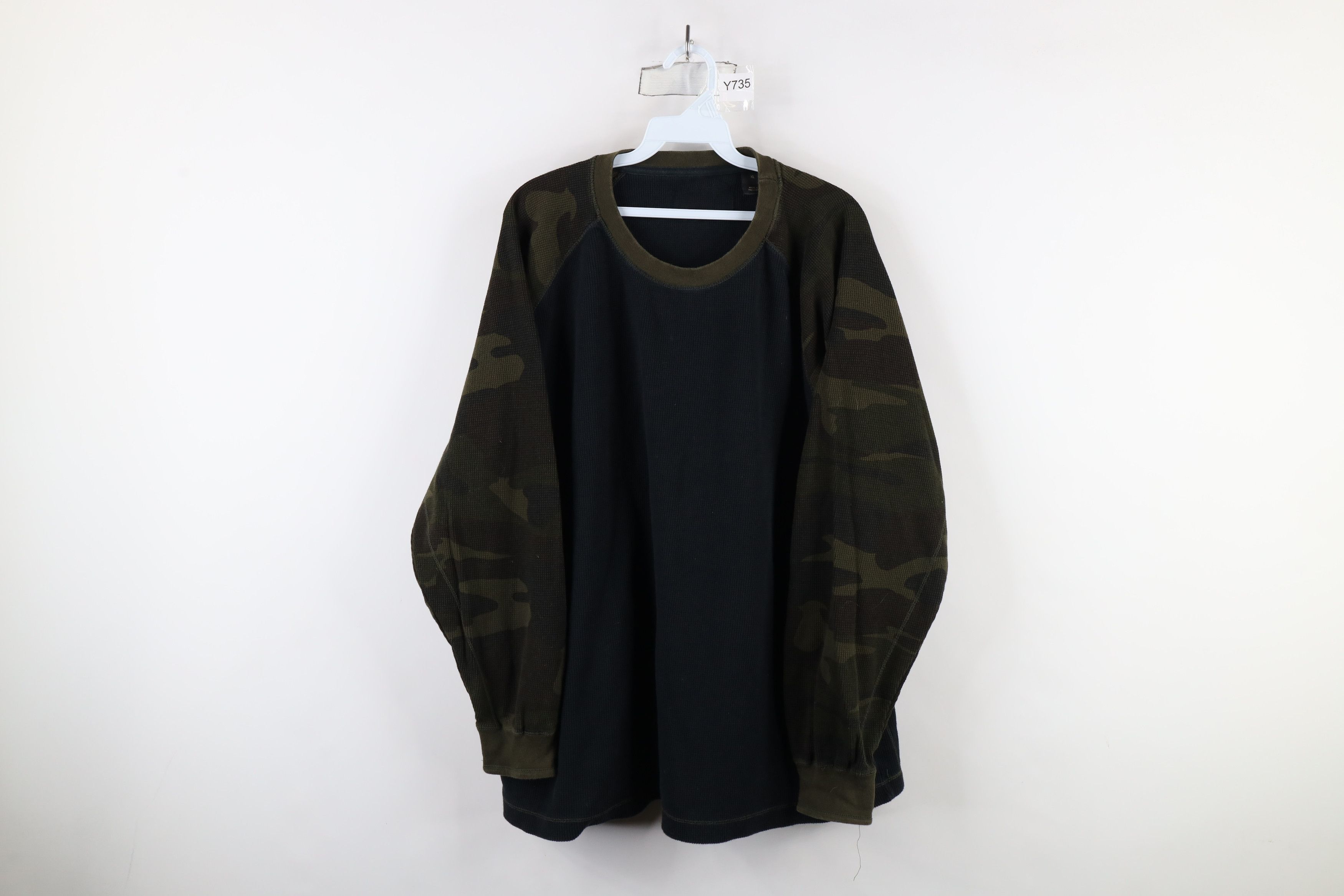 Vintage Vintage 90s Streetwear Waffle Knit Long Sleeve T-Shirt Size US XL / EU 56 / 4 - 1 Thumbnail