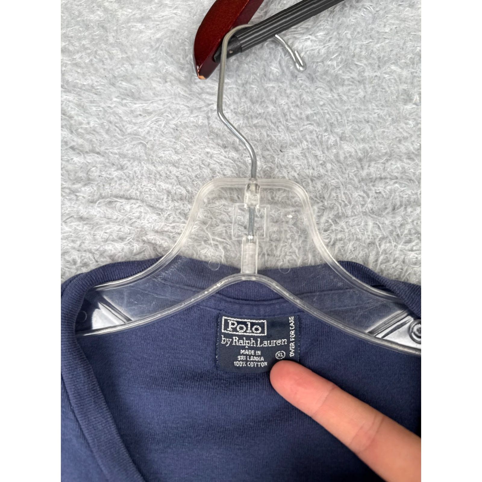 Ralph Lauren Ralph Lauren Shirt Men XL Blue Short Sleeve V-Neck Cotton Solid Logo American Sports Mens Size US XL / EU 56 / 4 - 7 Thumbnail