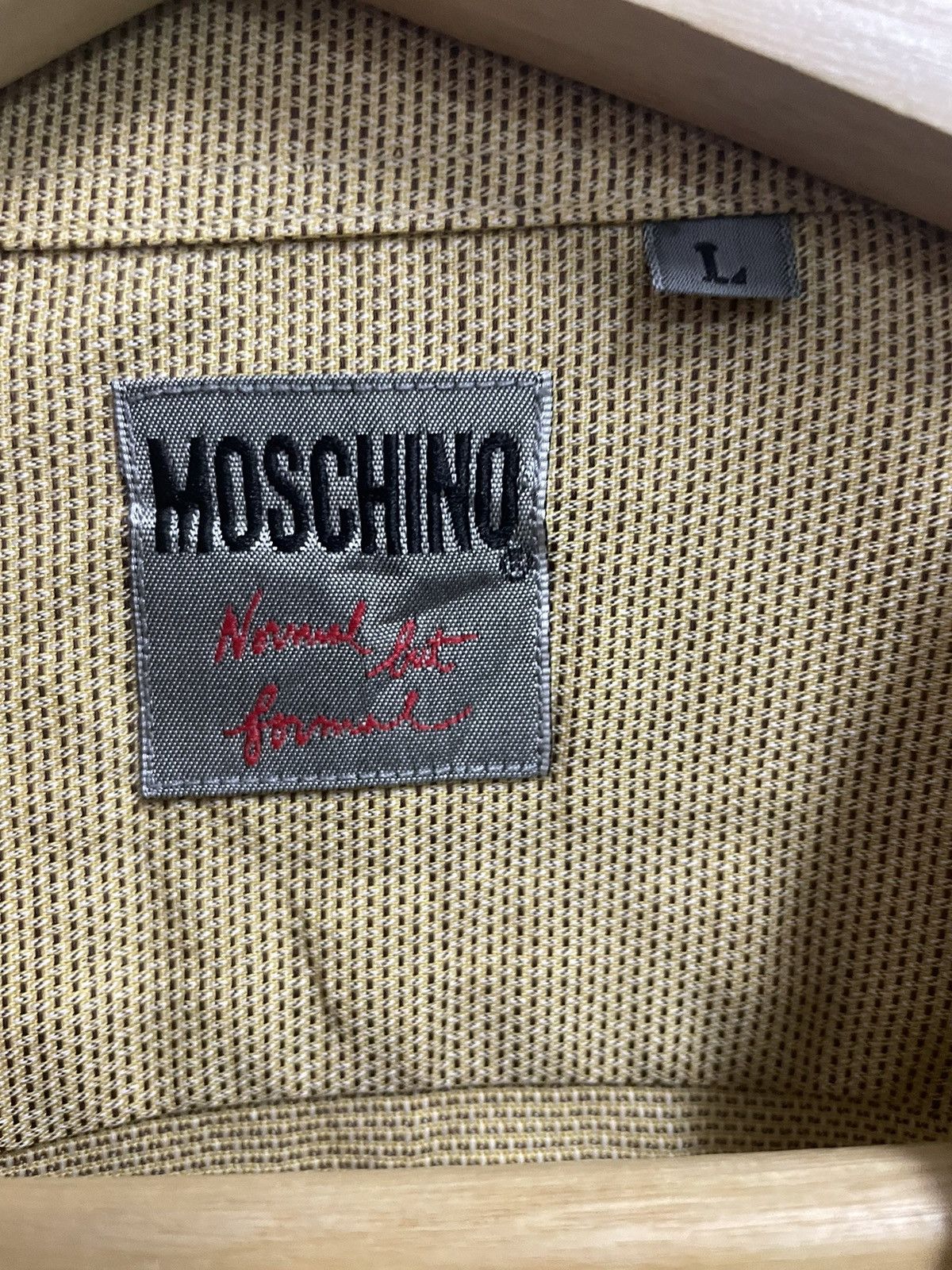 Moschino Vintage Moschino Long Sleeve Buttons Ups Shirt Size US L / EU 52-54 / 3 - 3 Thumbnail