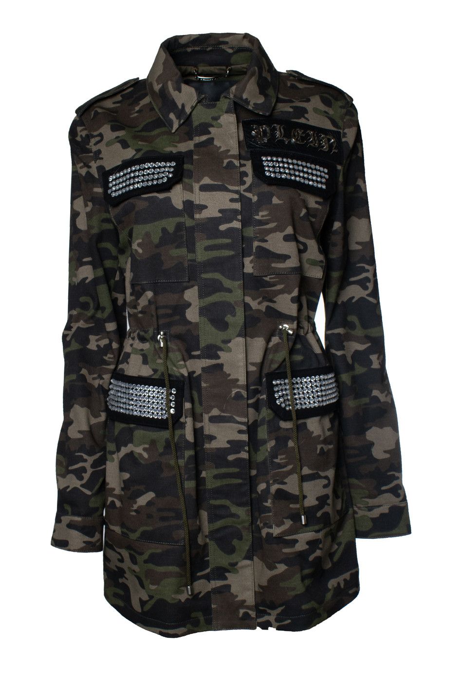 Philipp Plein Philipp Plein, camo printed parka with crystals Size S / US 4 / IT 40 - 1 Thumbnail