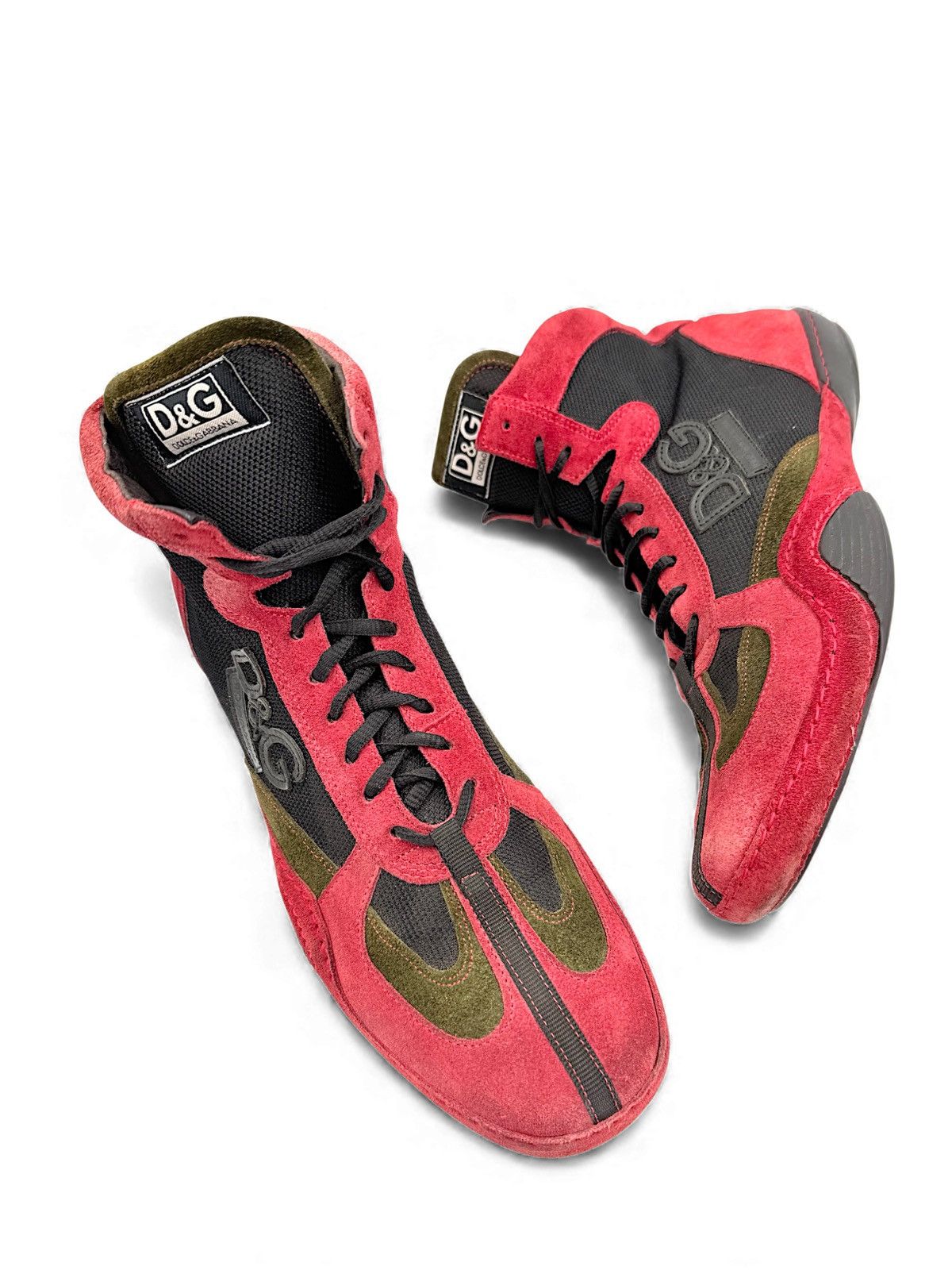 Dolce & Gabbana Dolce & Gabbana hi top boxing / moto sneakers Size US 10 / EU 43 - 1 Thumbnail