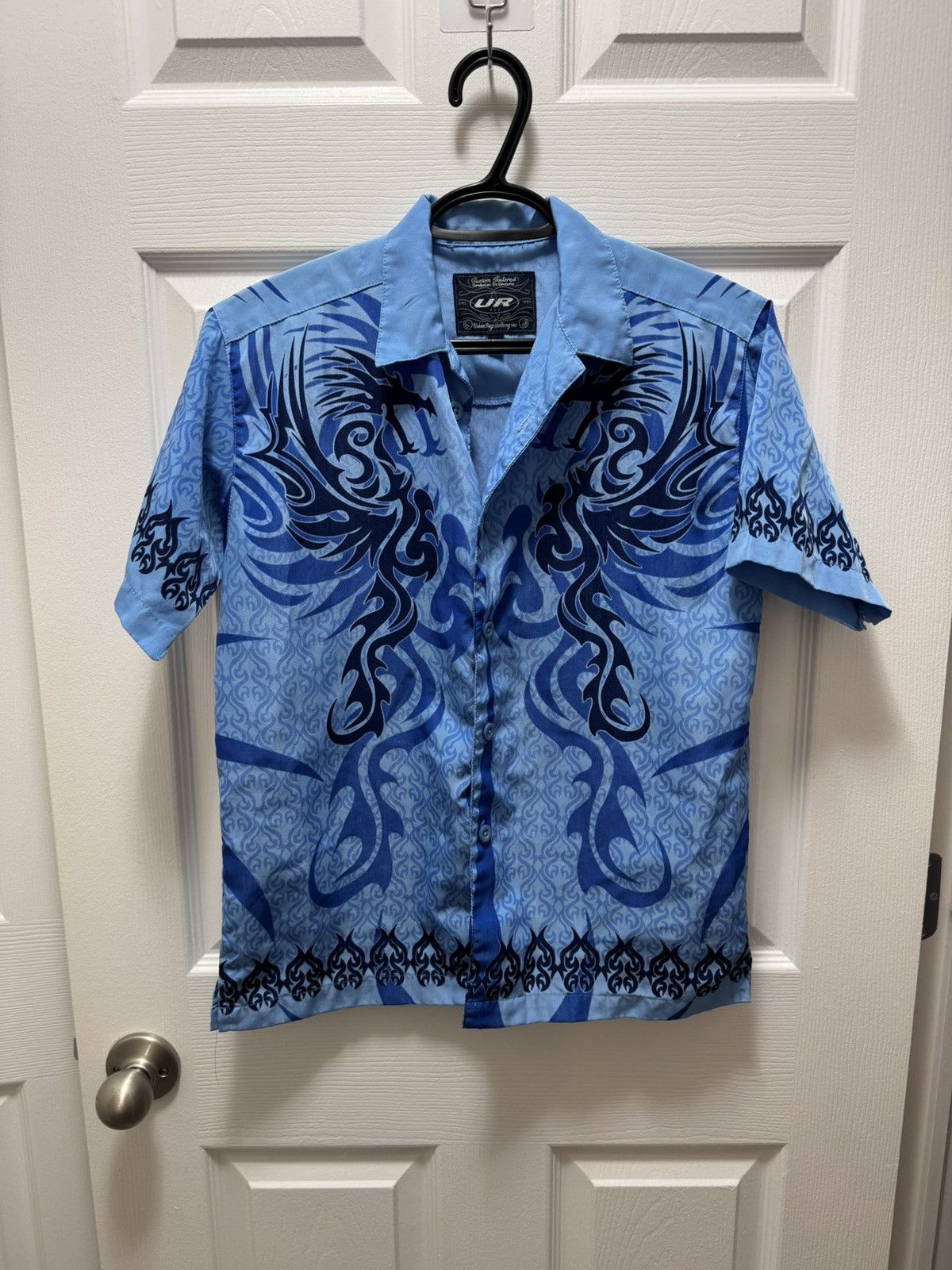 Japanese Brand UR Custom Tailored Japanese Dragon Button Up Shirt Ricky Size US S / EU 44-46 / 1 - 1 Thumbnail