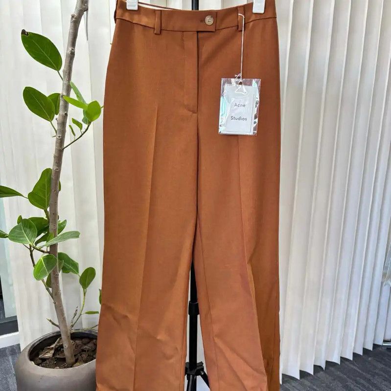 Acne Studios Acne Studios Brown Wool Casual Pants Size 23" - 1 Thumbnail