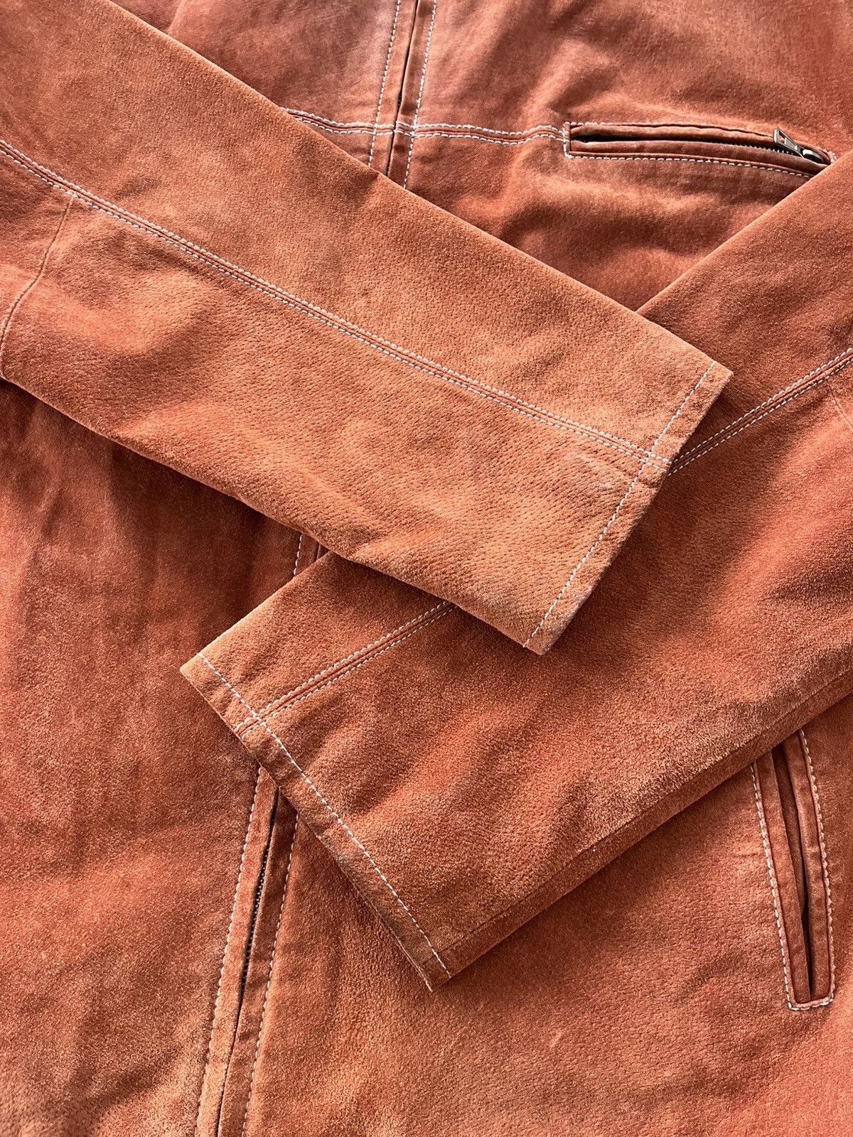 Genuine Leather Vintage Avantgarde Brown Orange Leather Coach Jacket Y2K Size US XL / EU 56 / 4 - 10 Thumbnail