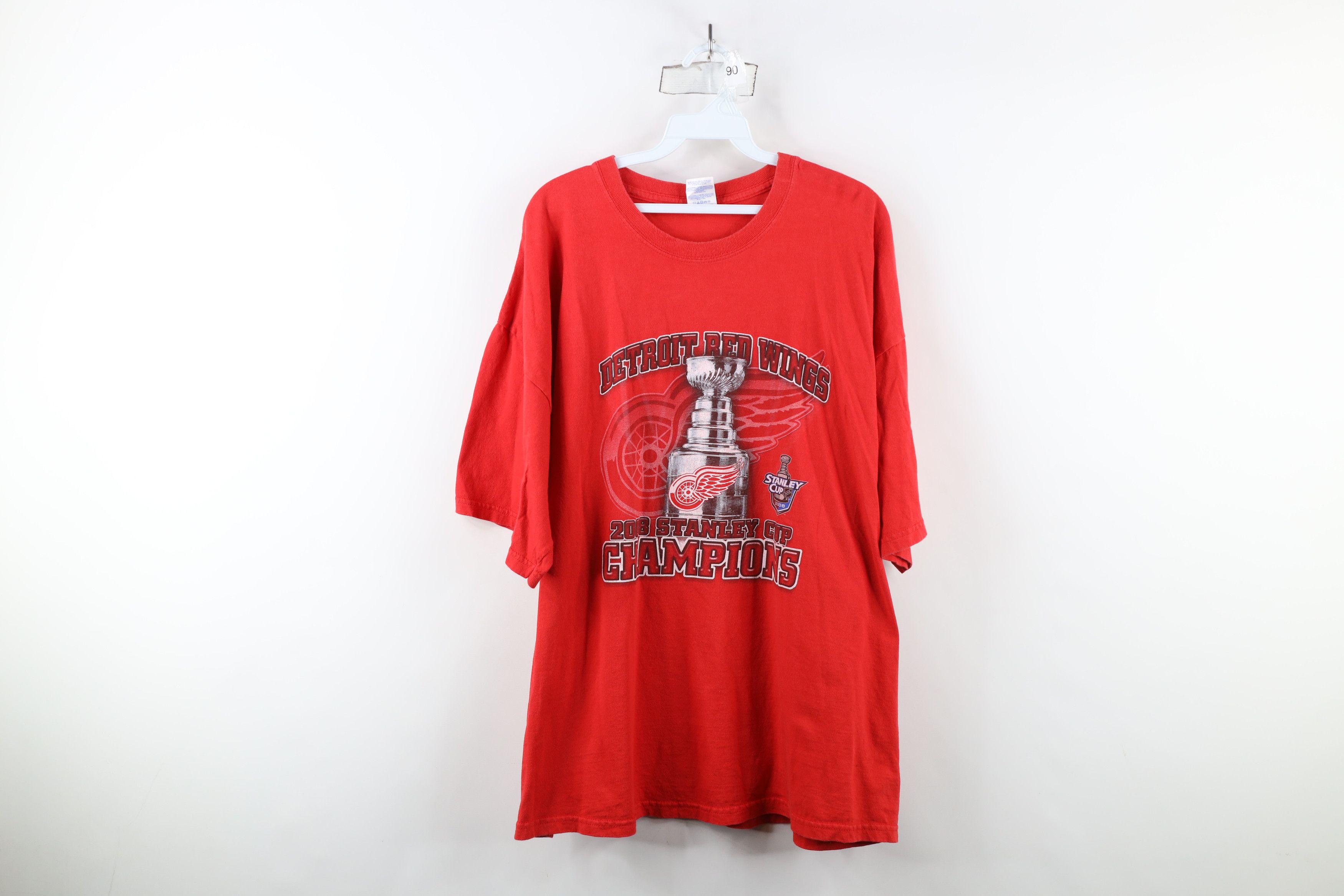 Vintage Vintage Stanley Cup Champs Detroit Red Wings Hockey T-Shirt Size US XXL / EU 58 / 5 - 1 Thumbnail