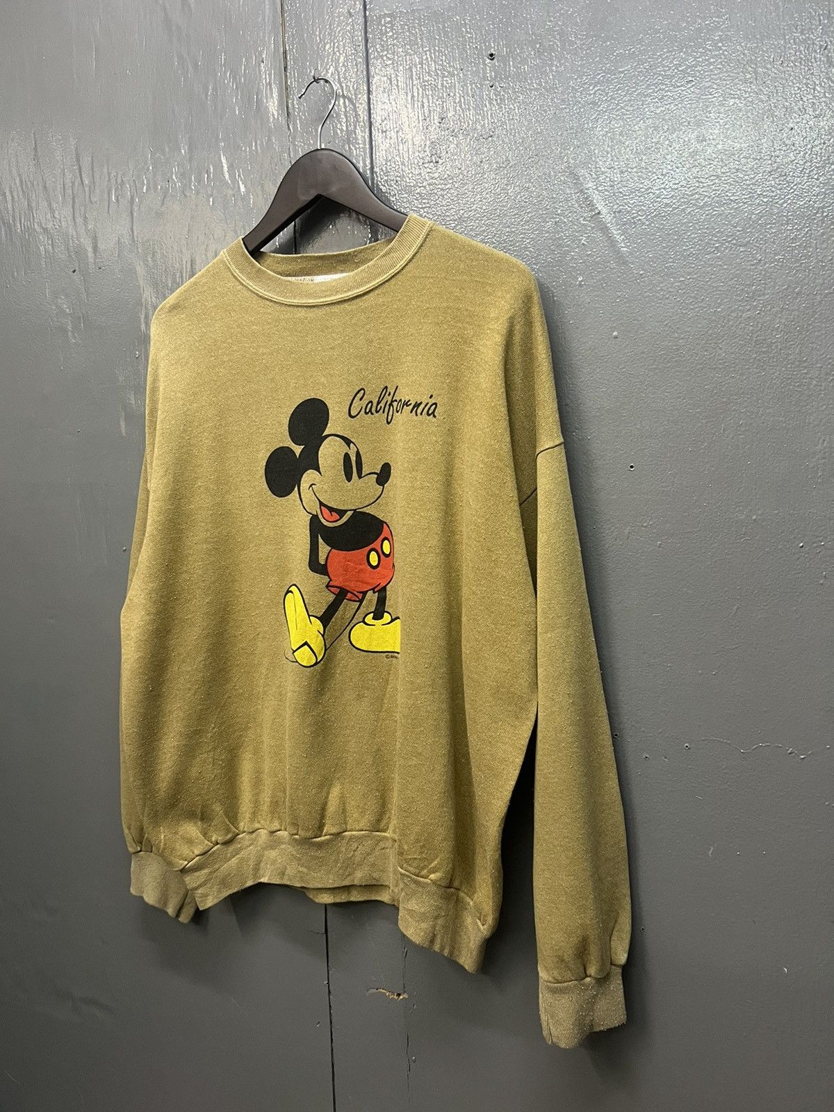 Vintage Mickey Mouse Yellow Shoes Sweatshirt