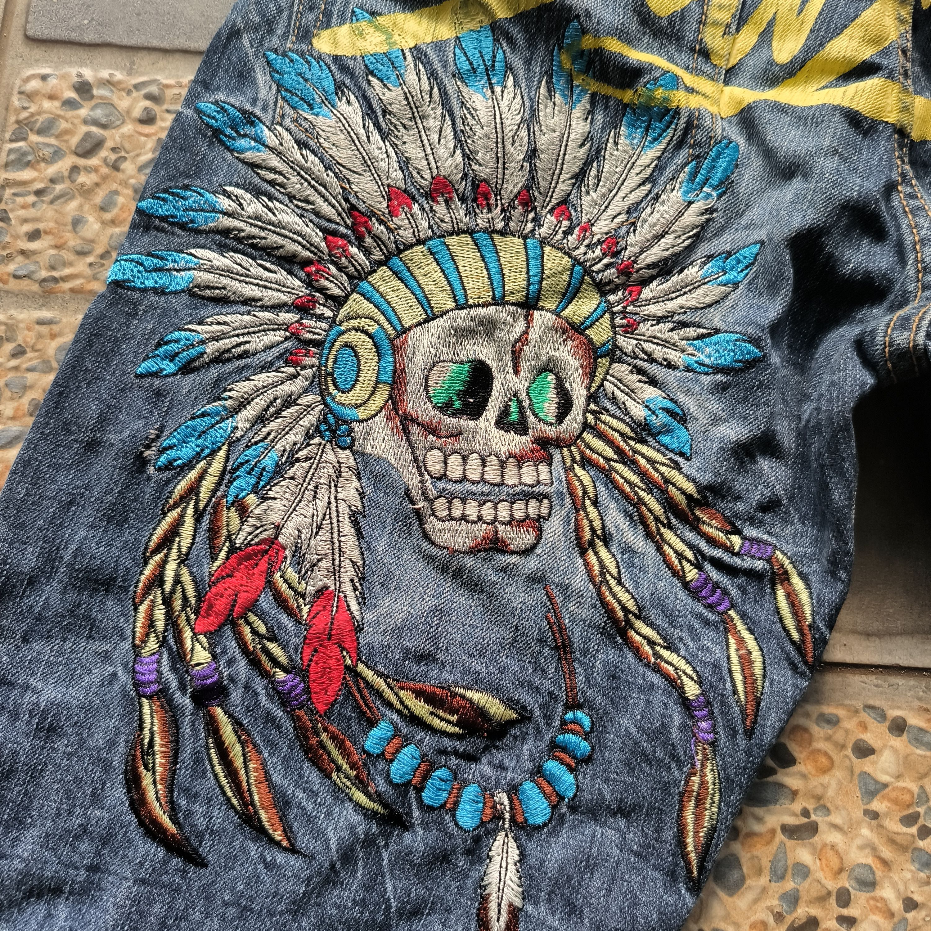 Japanese Brand Vintage 2000s Sorridere Indian Jorts Size US 30 / EU 46 - 2 Thumbnail