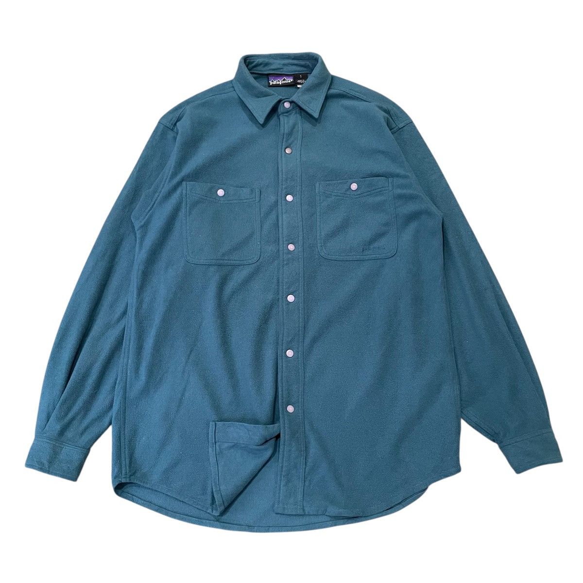 Patagonia Vintage Patagonia Snap-Front Fleece Shirt - Made in USA Size US S / EU 44-46 / 1 - 1 Thumbnail
