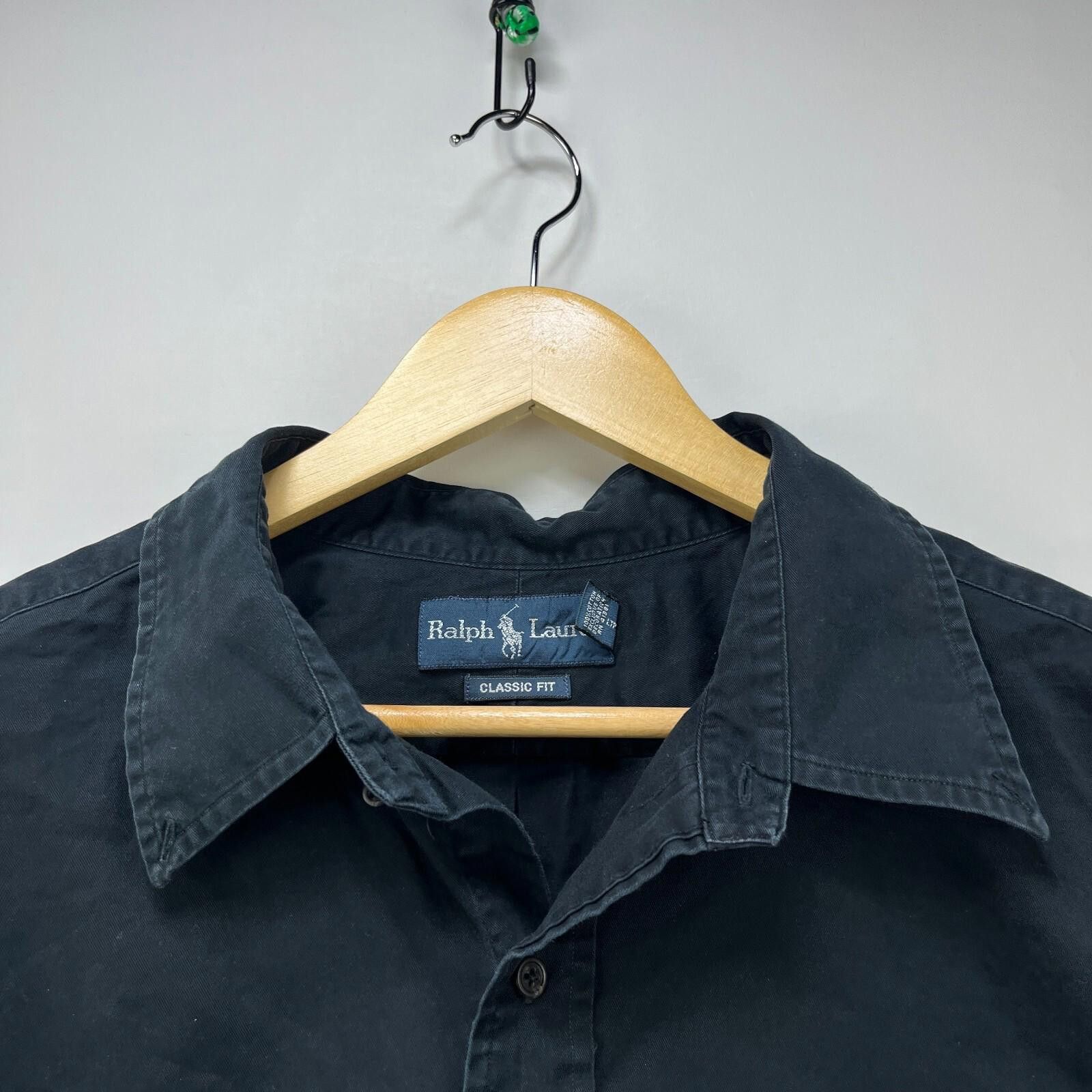Polo Ralph Lauren Vintage Polo Ralph Lauren Button Up Shirt Black Size 2XL Size US XXL / EU 58 / 5 - 4 Thumbnail