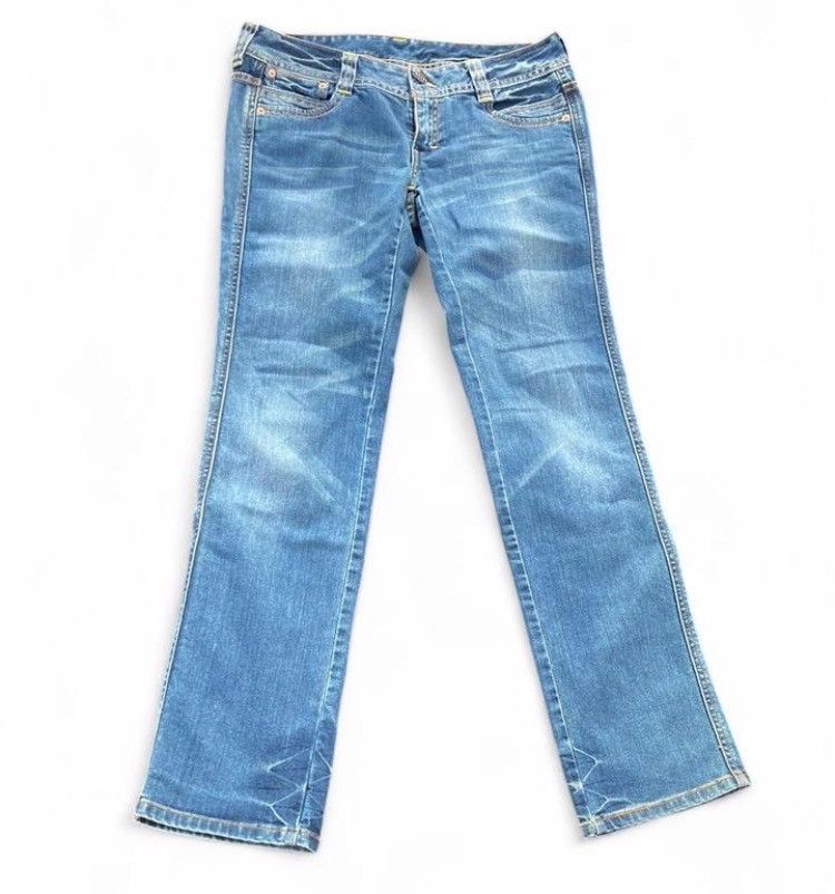 Levi's Y2K Levi’s Low Bootcut Jeans Star Embroidery Flap Women’s 29 Size 29" - 1 Thumbnail
