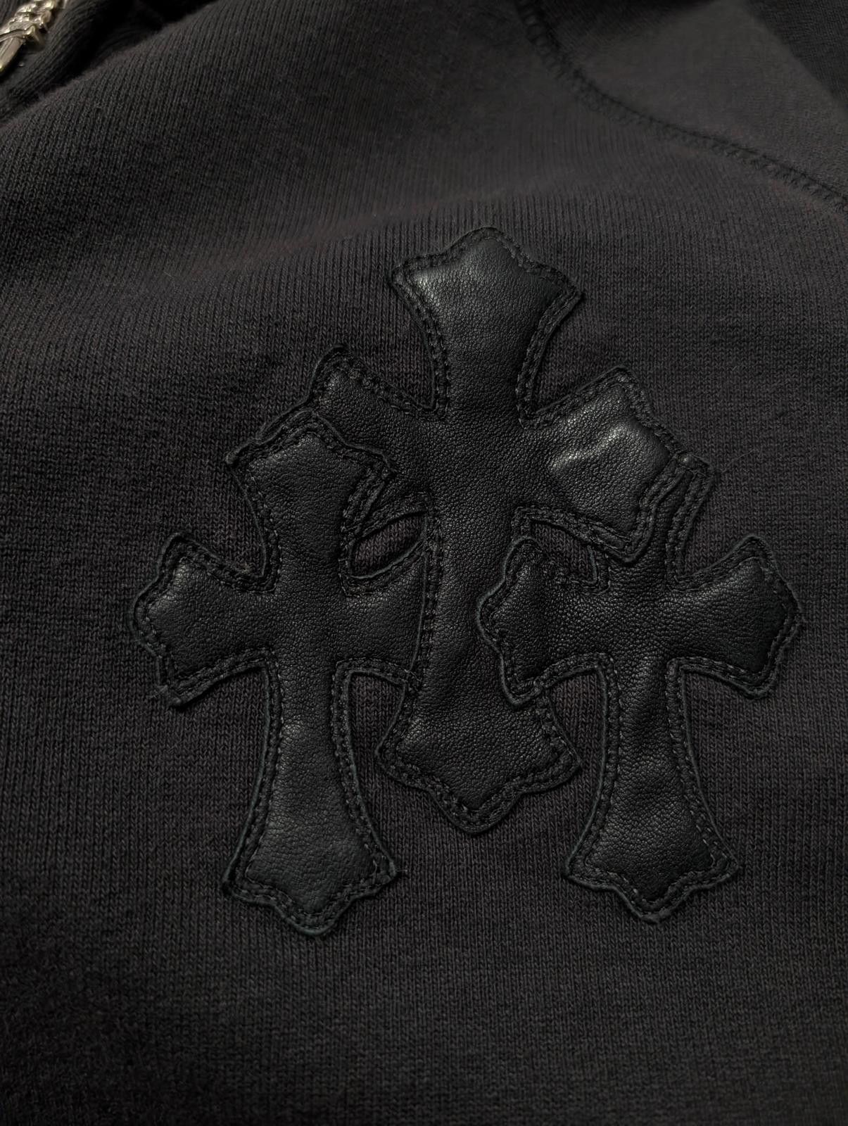 Chrome Hearts Paper Jam Triple Cross Patch Zip Up Hoodie Size US L / EU 52-54 / 3 - 3 Thumbnail