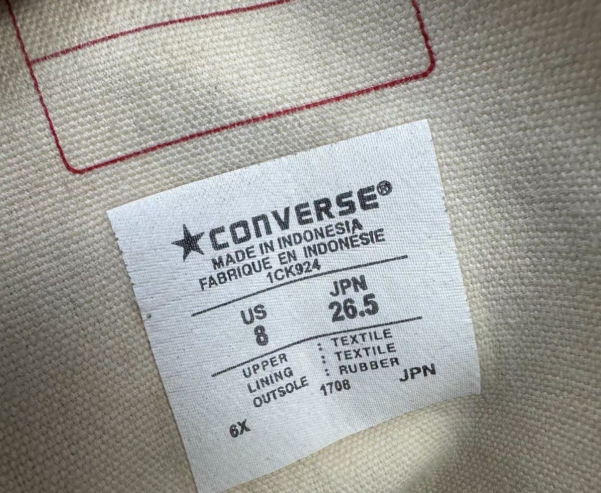 Converse Converse Addict Off-White Canvas Sneakers J16 Size US 8 / EU 41 - 7 Thumbnail