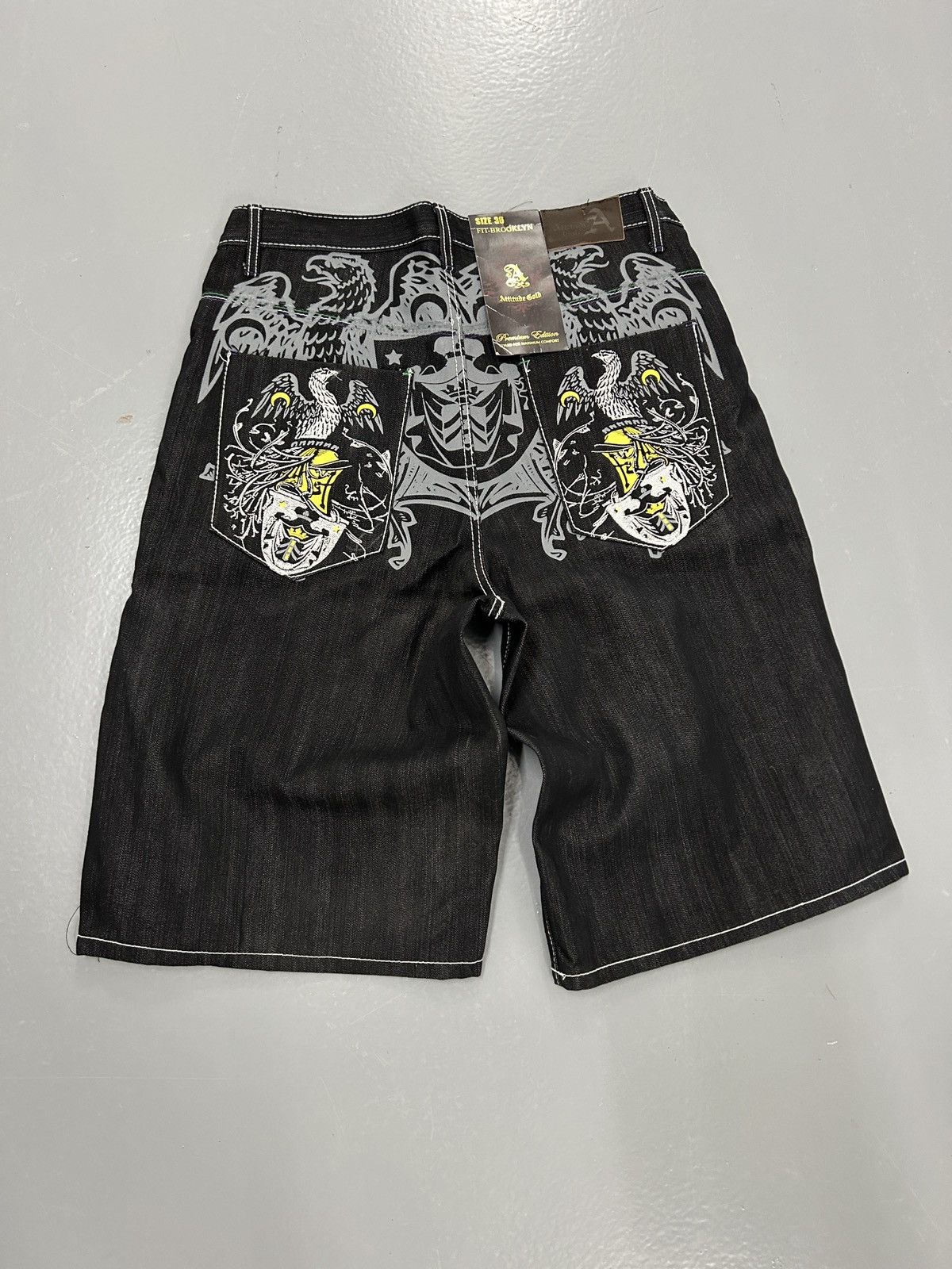 Vintage Crazy vintage y2k skater jnco style baggy jorts embroidered ...