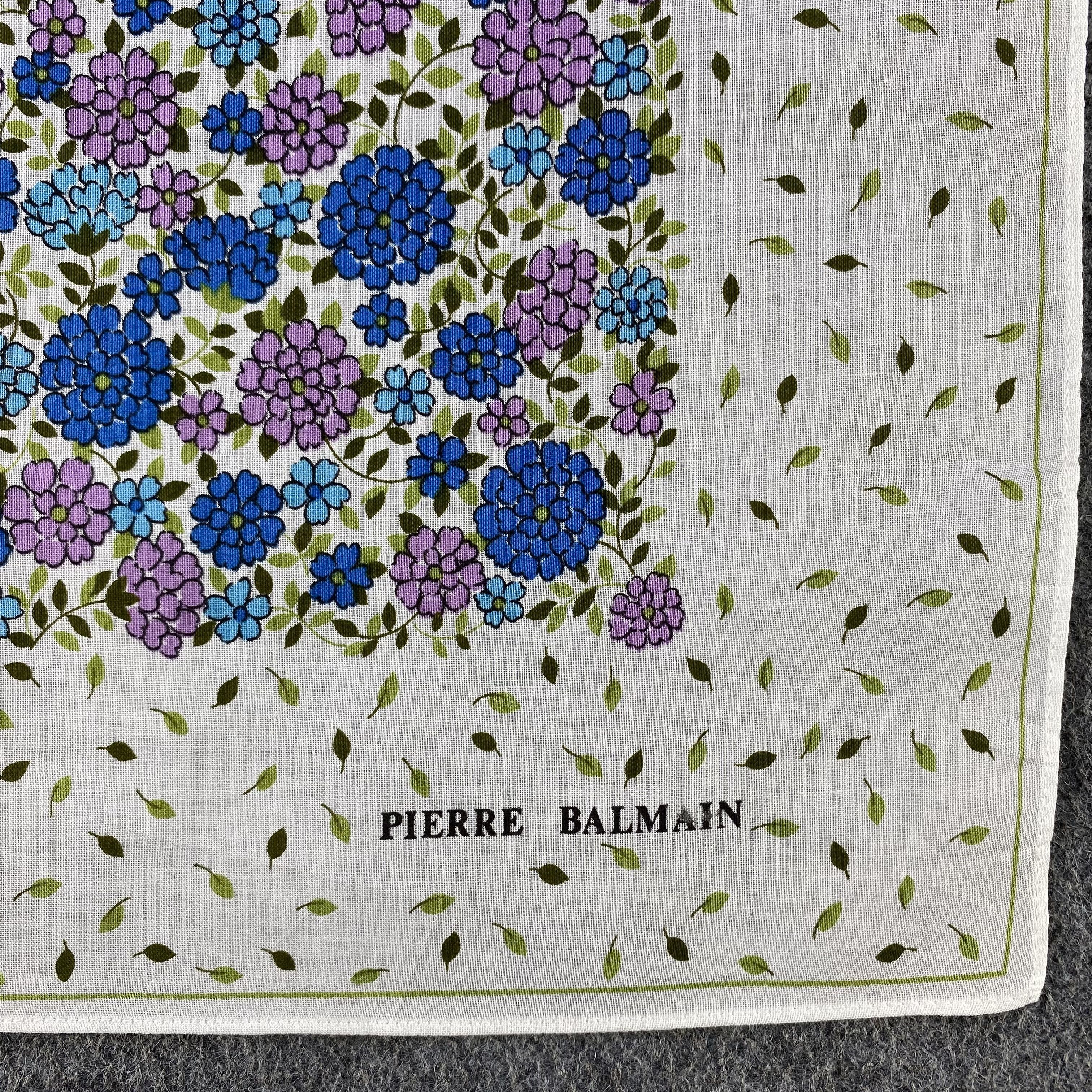 Pierre Balmain × Vintage Pierre Balmain Handkerchief/Neckerchief/Bandana HC570 Size ONE SIZE - 3 Thumbnail