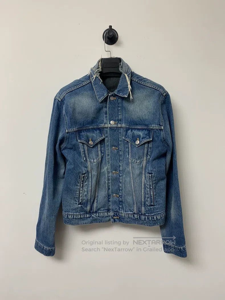 Balenciaga Balenciaga Cola Denim Jacket Distressed Style Size US M / EU 48-50 / 2 - 1 Thumbnail