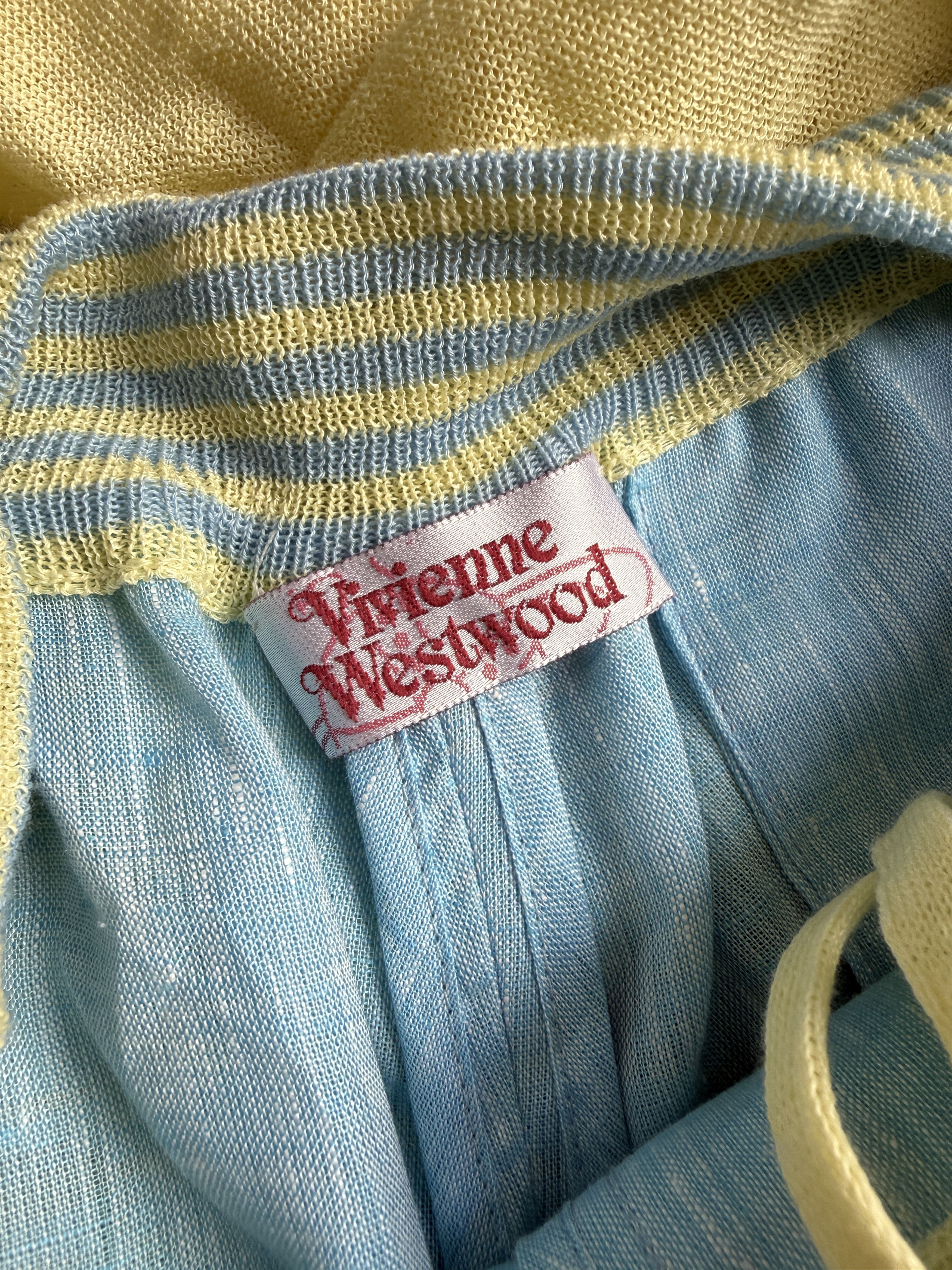 Vivienne Westwood 1/1 Sample INSANE SET Matching Linen Set S/S 2014 Size M / US 6-8 / IT 42-44 - 7 Thumbnail