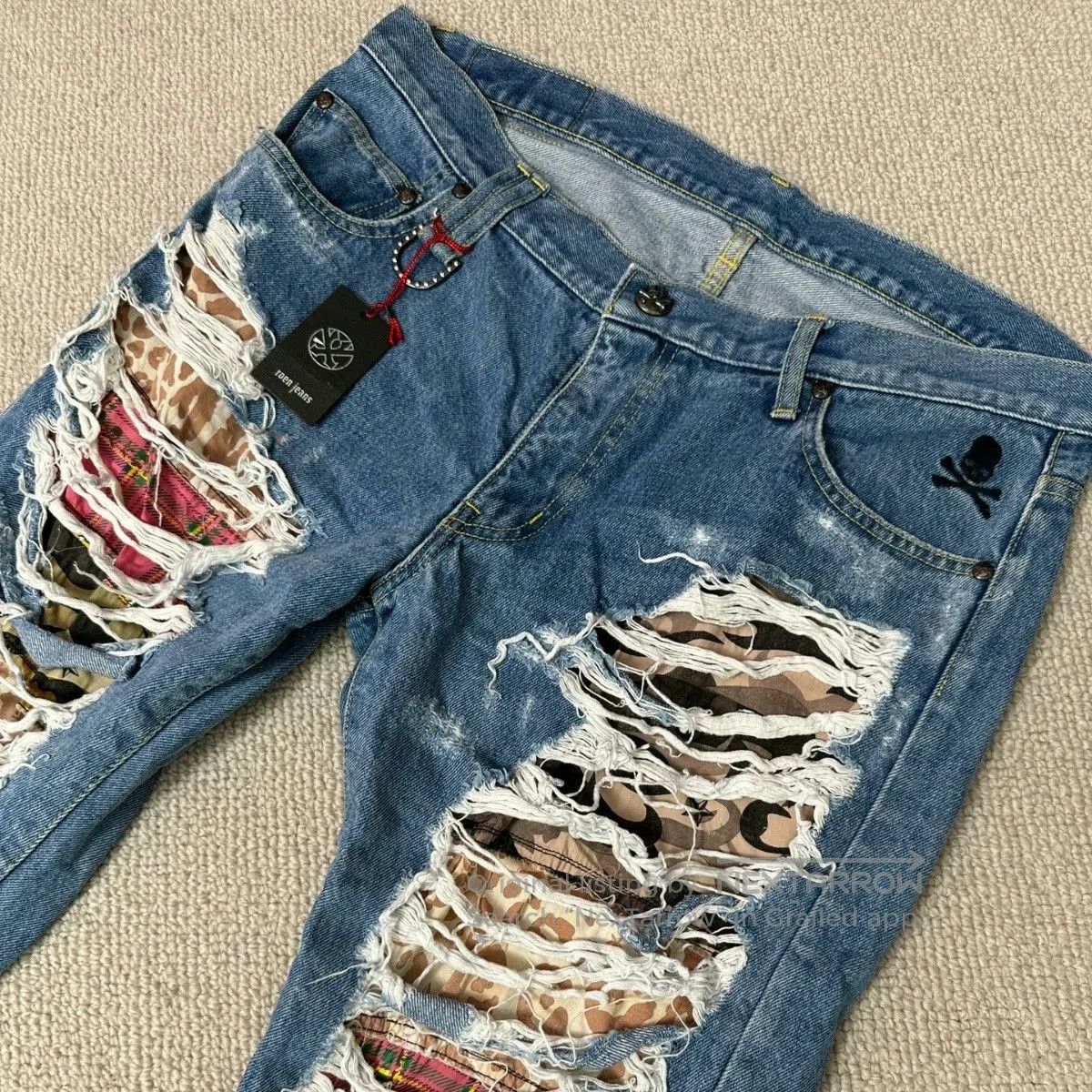 Roen Roen Japan Distressed Double Layer Jeans. Size US 34 / EU 50 - 3 Thumbnail