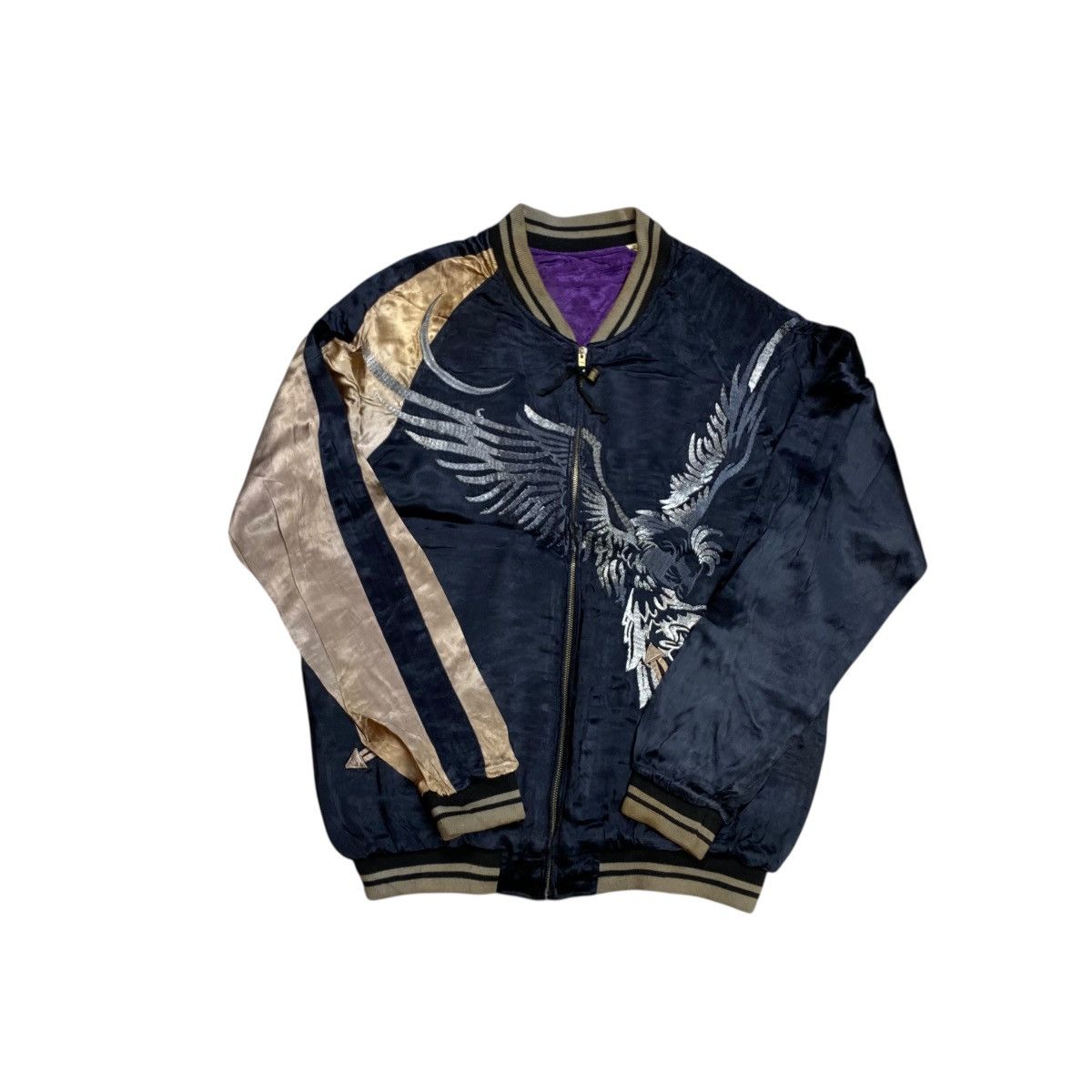 Tailor Toyo Miyamusubi Phoenix Embroidery Sukajan Reversible Jacket Size US XL / EU 56 / 4 - 5 Thumbnail