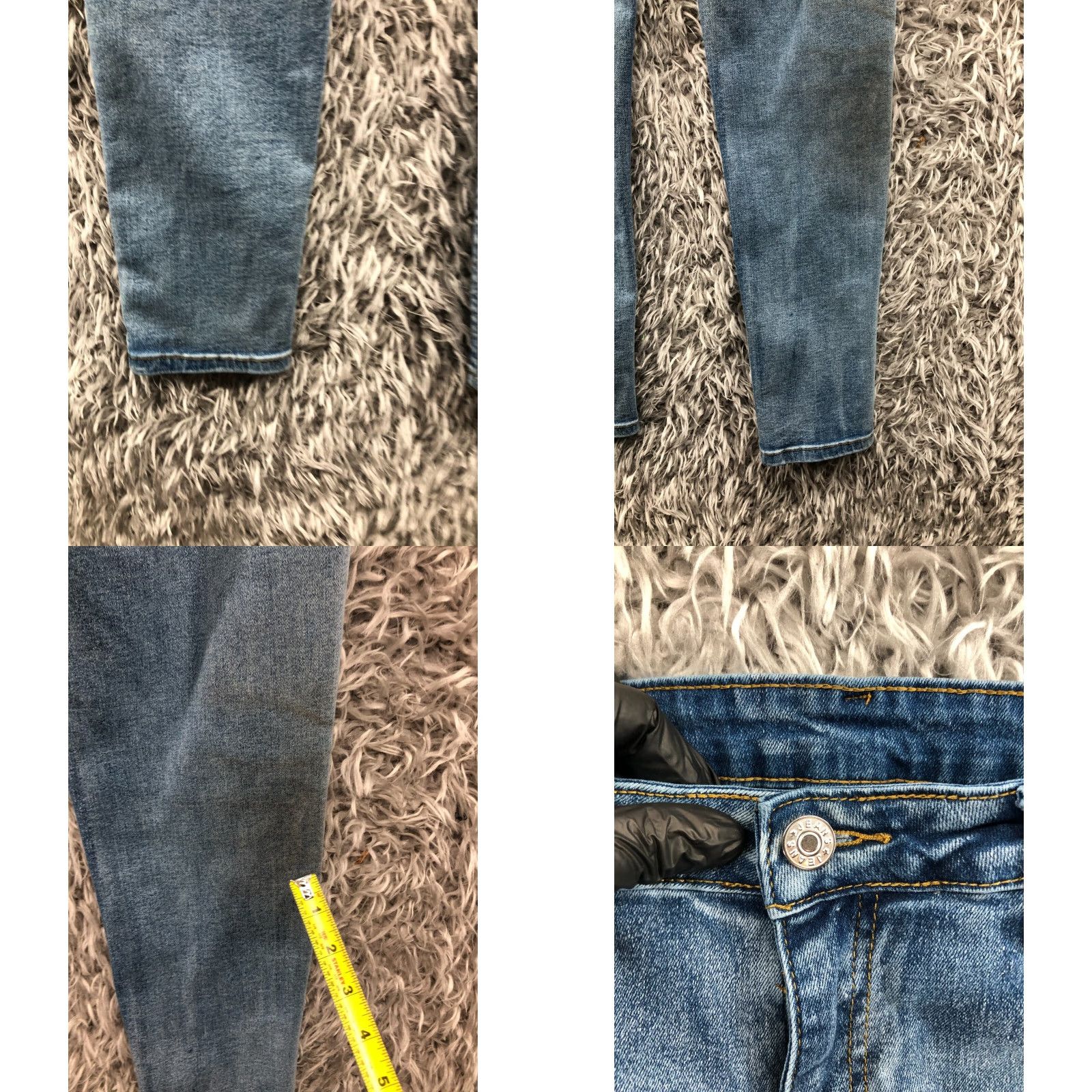 Shein SheIn Jeans Skinny Size L Womens Medium Wash Blue Flaw Size 36" / US 14 / IT 50 - 8 Thumbnail