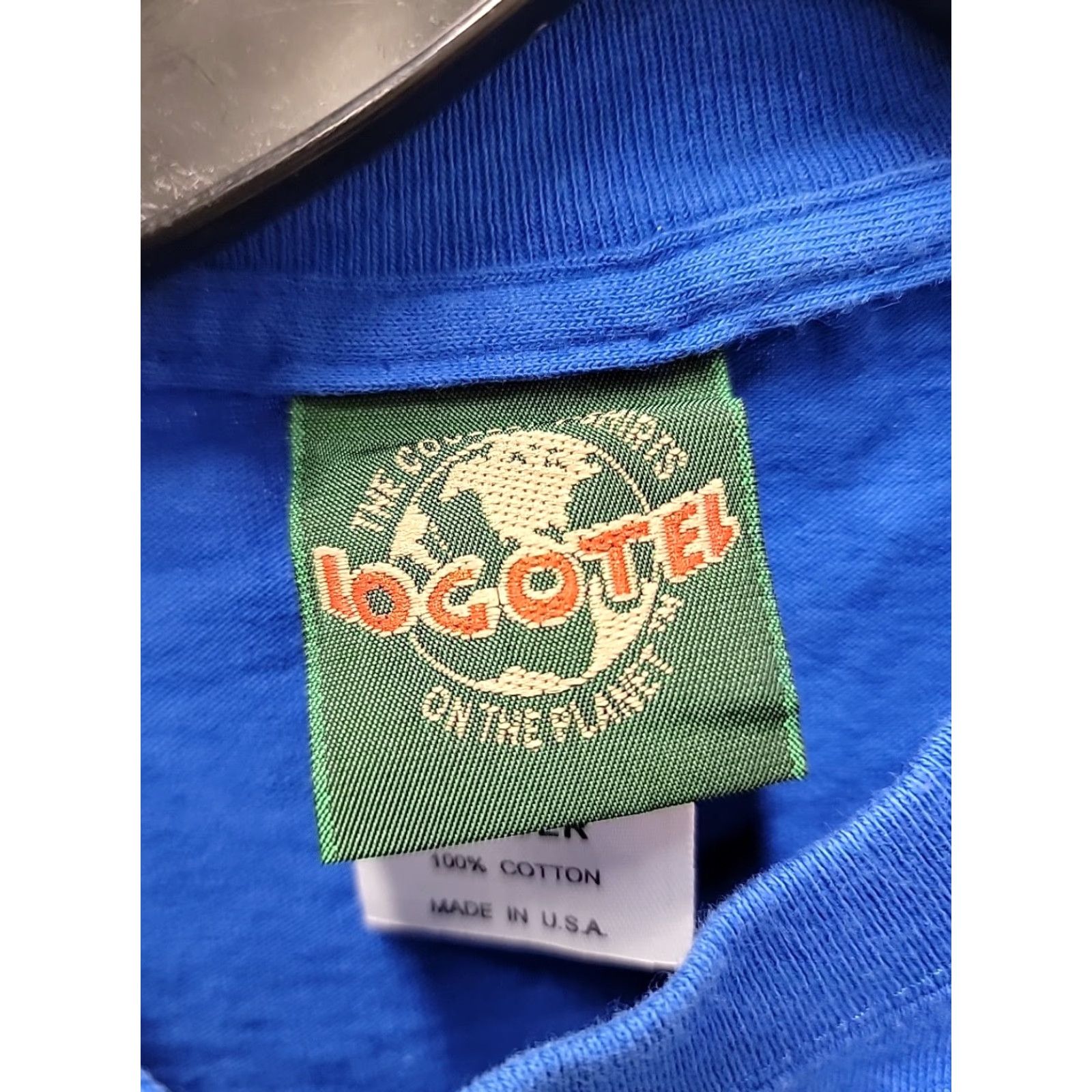 Vintage VINTAGE Gumby Sport Logotel Polo Sport Parody Graphic T-Shirt Mens Large Blue 1990s Hip Hop Logotel Mens L Size US L / EU 52-54 / 3 - 3 Thumbnail