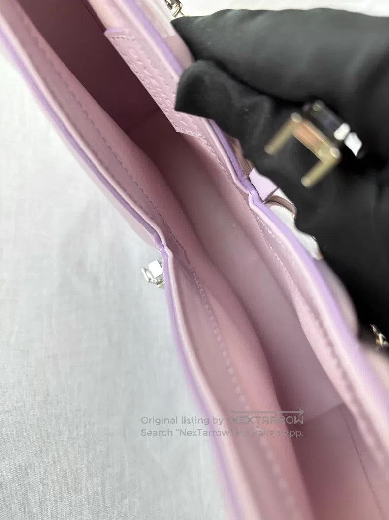 Givenchy Givenchy Lavender Cut Out Patent Leather Horn Bag Size ONE SIZE - 7 Thumbnail