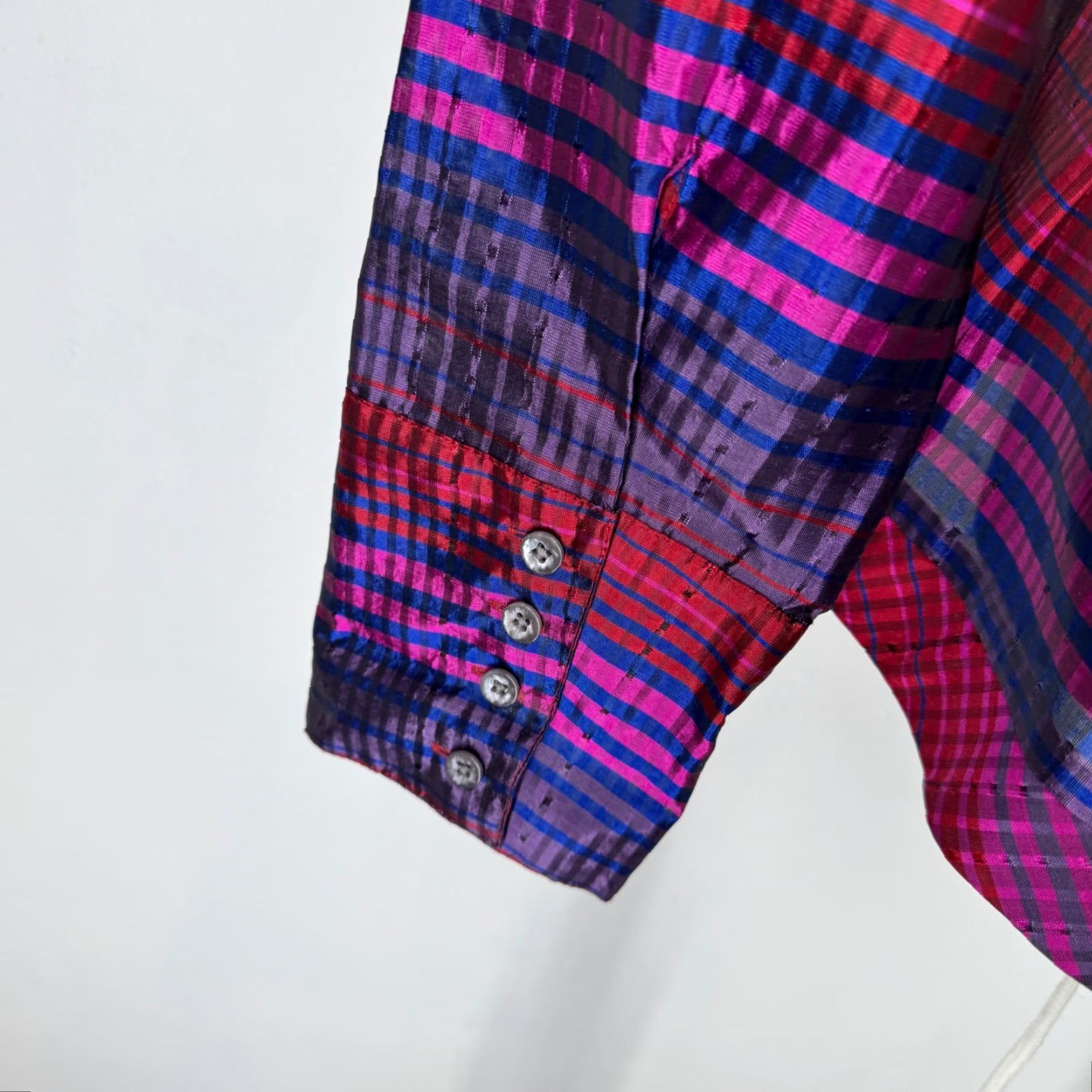 Coldwater Creek Coldwater Creek Silk Blend Zip Jacket L Multicolor Long Sleeve Mens? Size US L / EU 52-54 / 3 - 7 Thumbnail