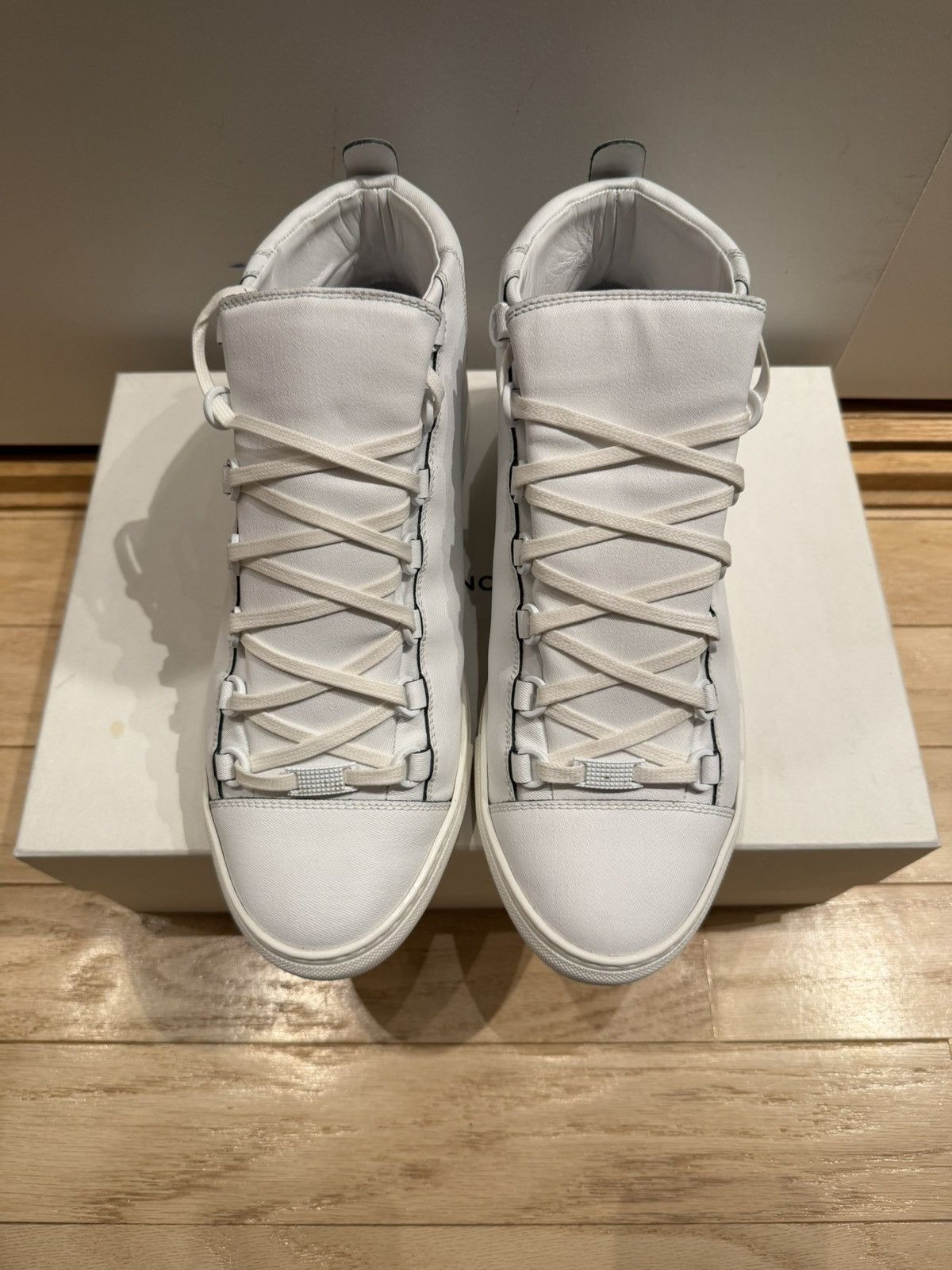 Balenciaga Balenciaga Arena High White Canvas Leather size 41 Size US 8 / EU 41 - 4 Thumbnail