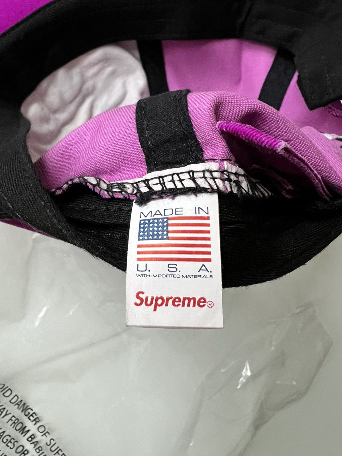 Supreme Supreme License Plate 6-panel Hat Purple Size ONE SIZE - 8 Thumbnail