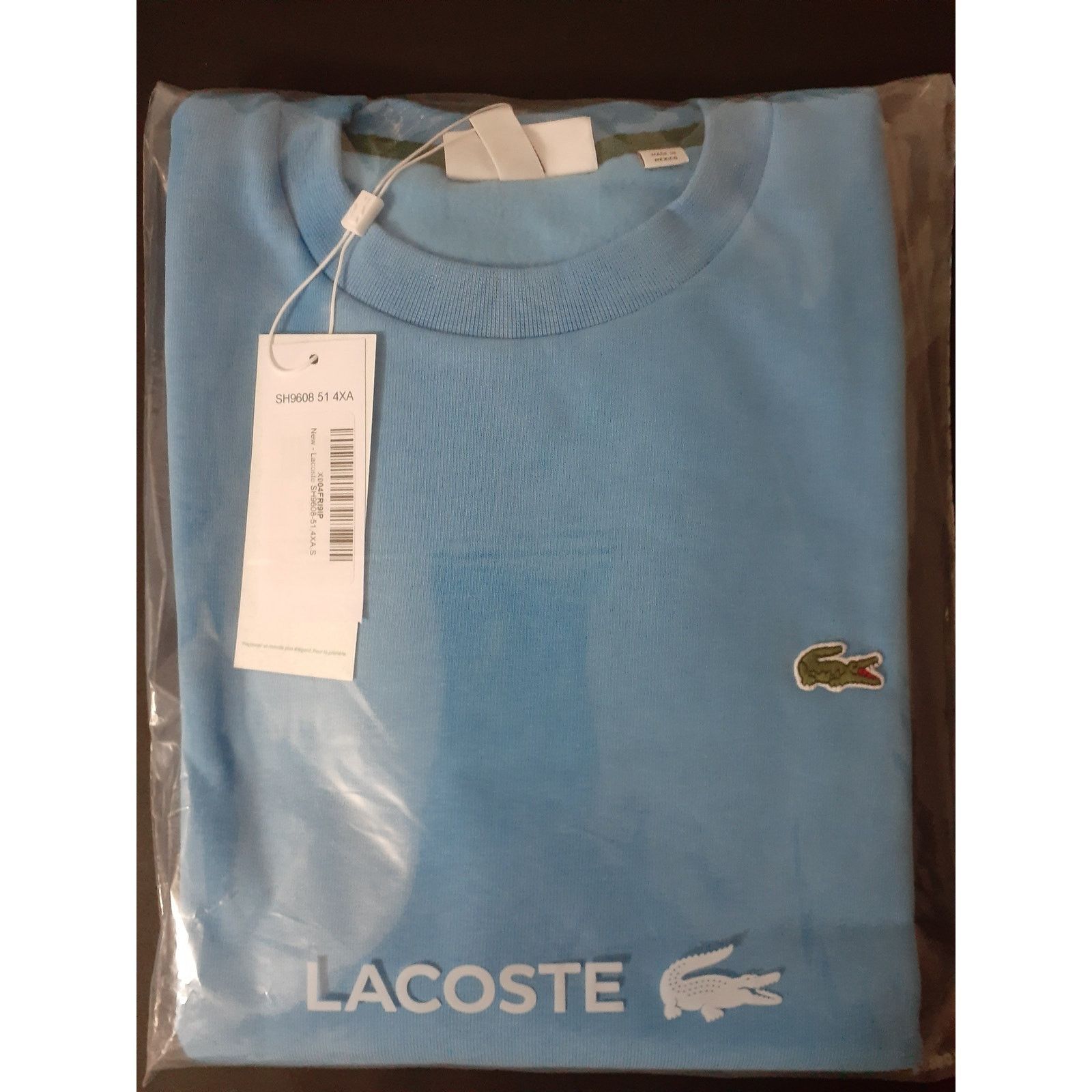 Lacoste Lacoste Men's Organic Brushed Cotton Sweatshirt Argentine S Size US S / EU 44-46 / 1 - 2 Thumbnail