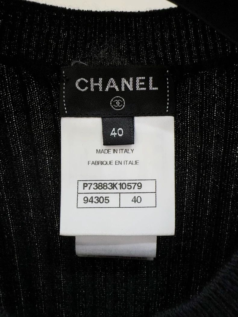 Chanel Chanel 22K knitted little black skirt knitted skirt 2503-Ne Size S / US 4 / IT 40 - 3 Thumbnail
