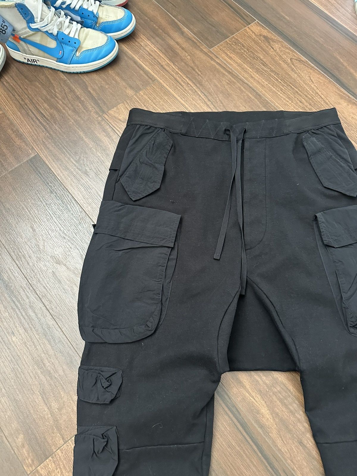 Ben Taverniti Unravel Project Ben Taverniti Drop Crotch Cargo Parachute Pants Size US 36 / EU 52 - 2 Thumbnail