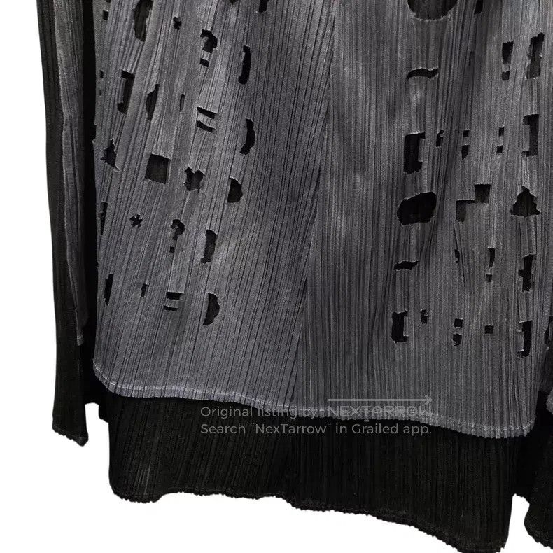 Issey Miyake Issey Miyake Hollow Pleated Skirt Size 26" / US 2 / IT 38 - 4 Thumbnail