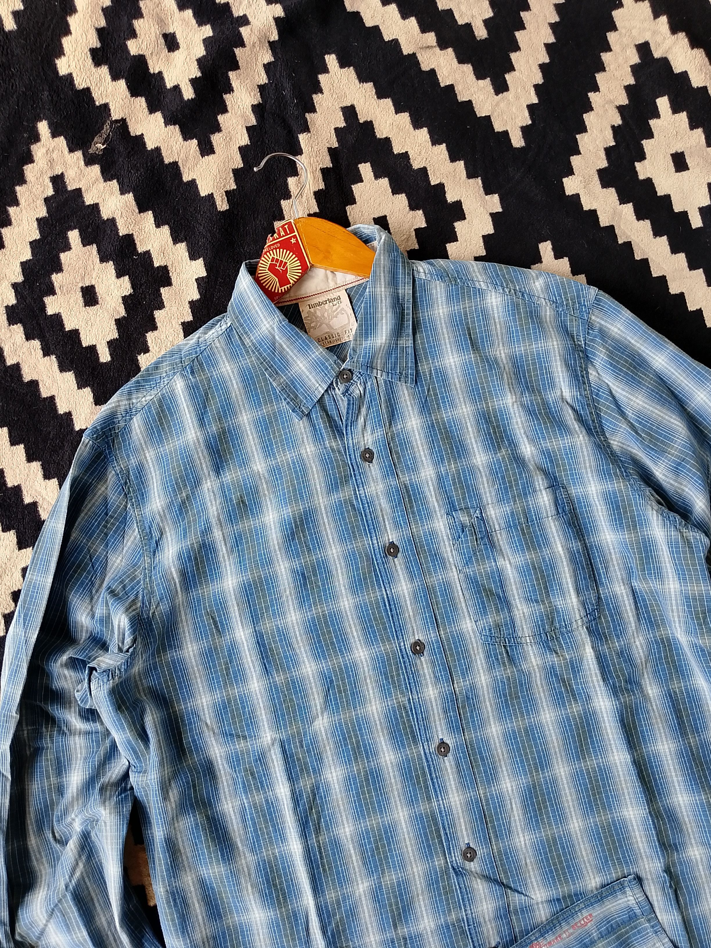 Timberland Timberland 2007 "A1H 0333" Heritage Label Plaid Long Sleeve Size US L / EU 52-54 / 3 - 3 Thumbnail