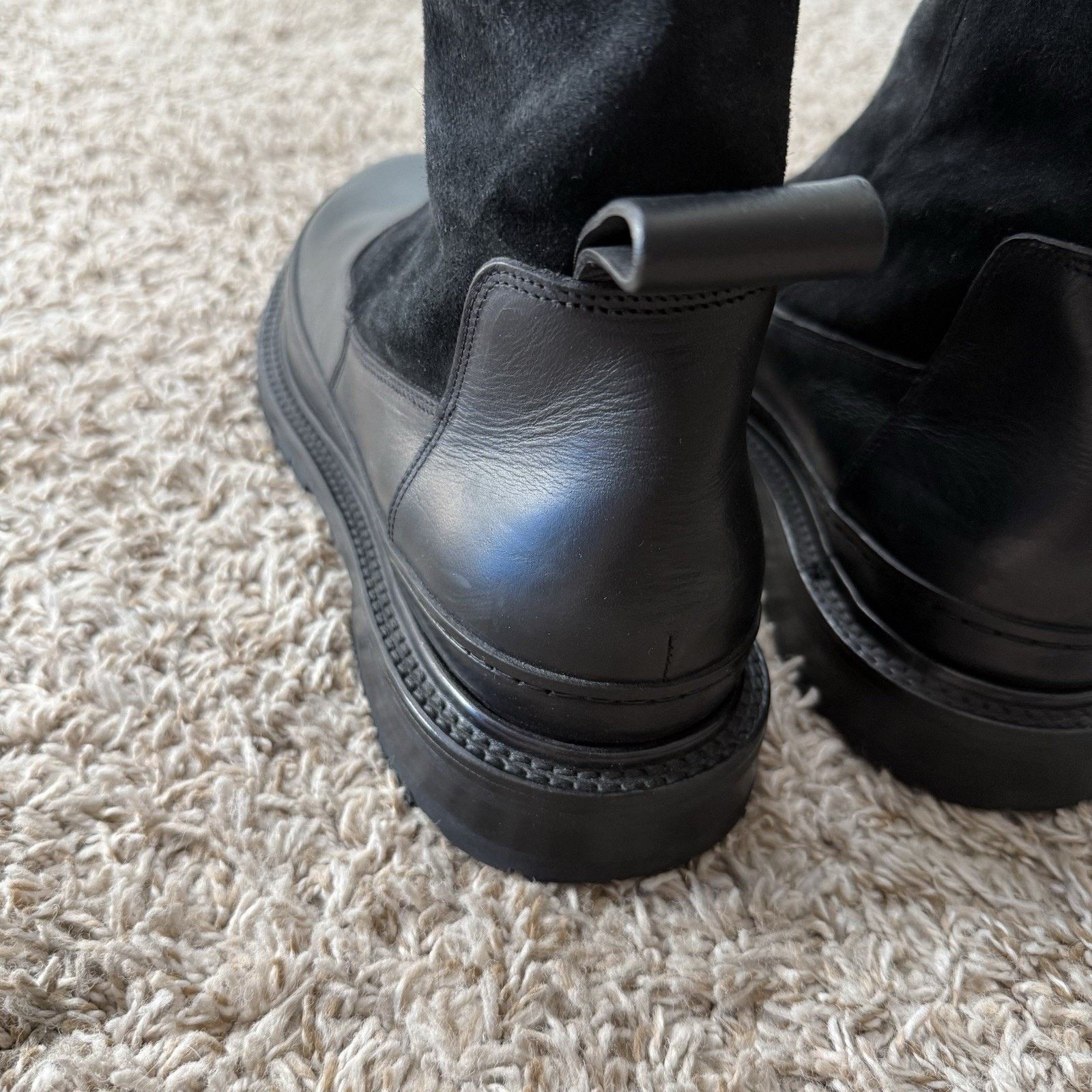 Other Adyar Black Suede Leather Chelsea Boots SSENSE Exclusive Size US 12 / EU 45 - 6 Thumbnail