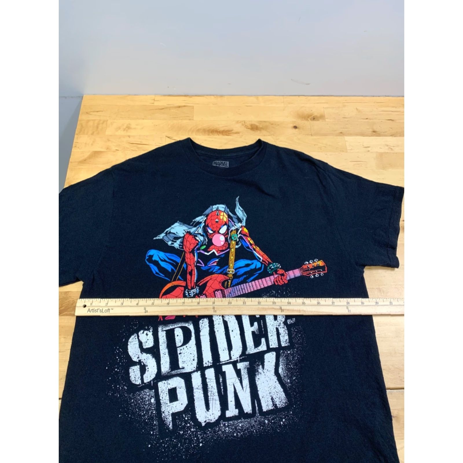 Vintage Marvel Spider Punk Graphic T Shirt Men M Black Size US M / EU 48-50 / 2 - 5 Thumbnail