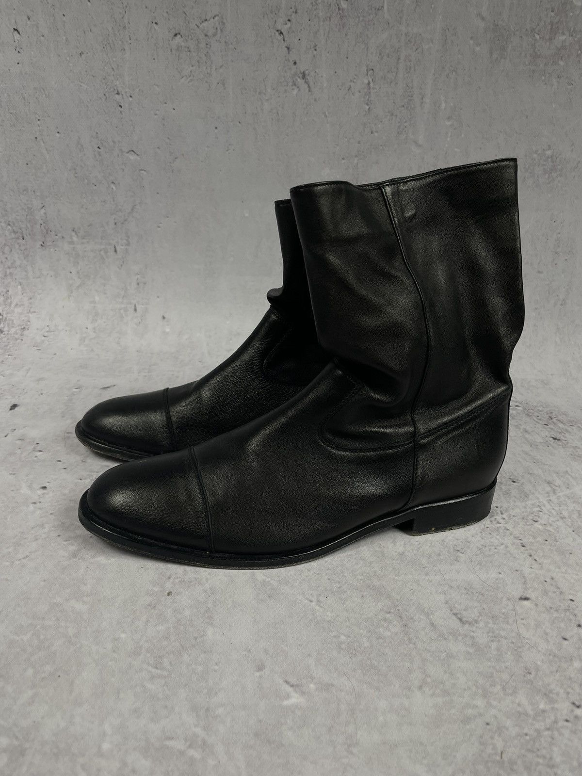 Vintage Vintage Belstaff London Black Leather Boots Size US 8 / EU 41 - 2 Thumbnail