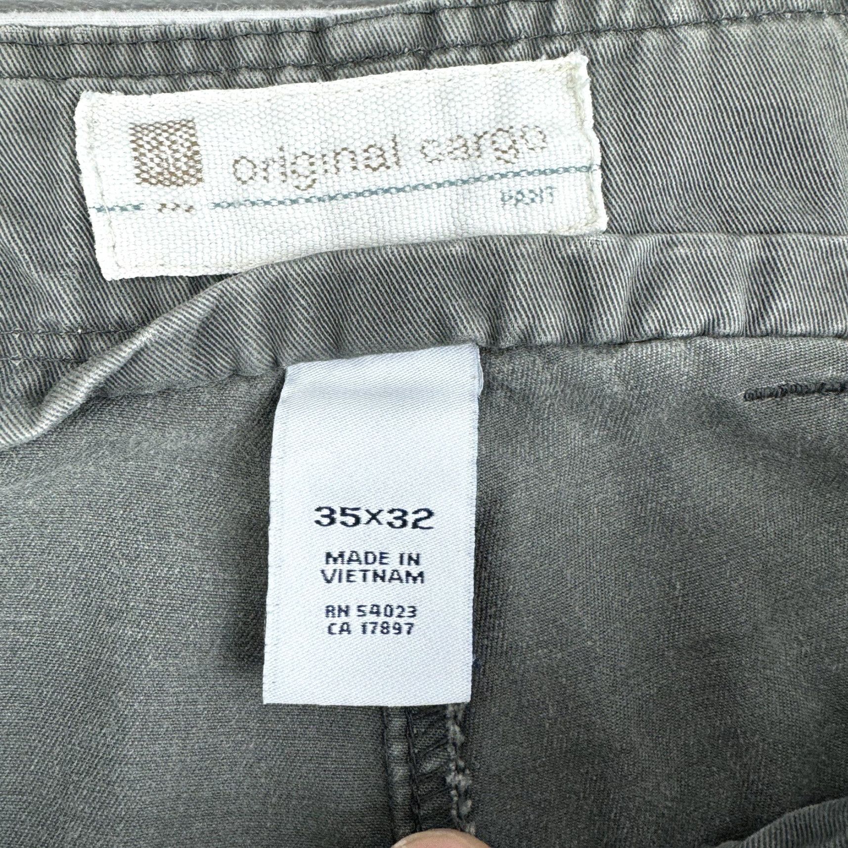 Gap VINTAGE Gap Cargo Pants Men 35x32 Green Grunge Y2K Casual Relaxed Denim Size US 35 - 5 Thumbnail