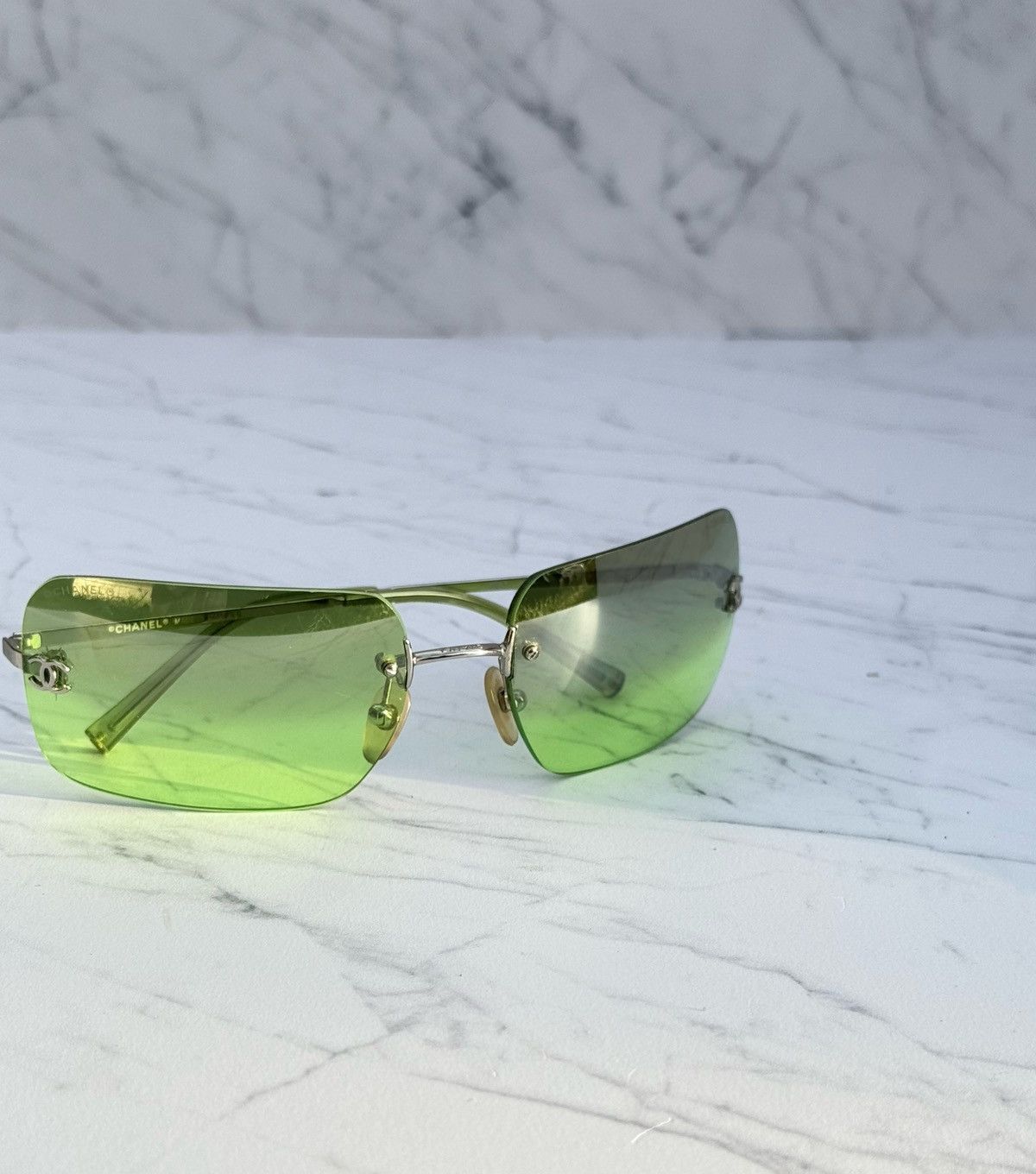 Chanel Chanel vintage sunglasses 4017 Green rare lens Size ONE SIZE - 1 Thumbnail